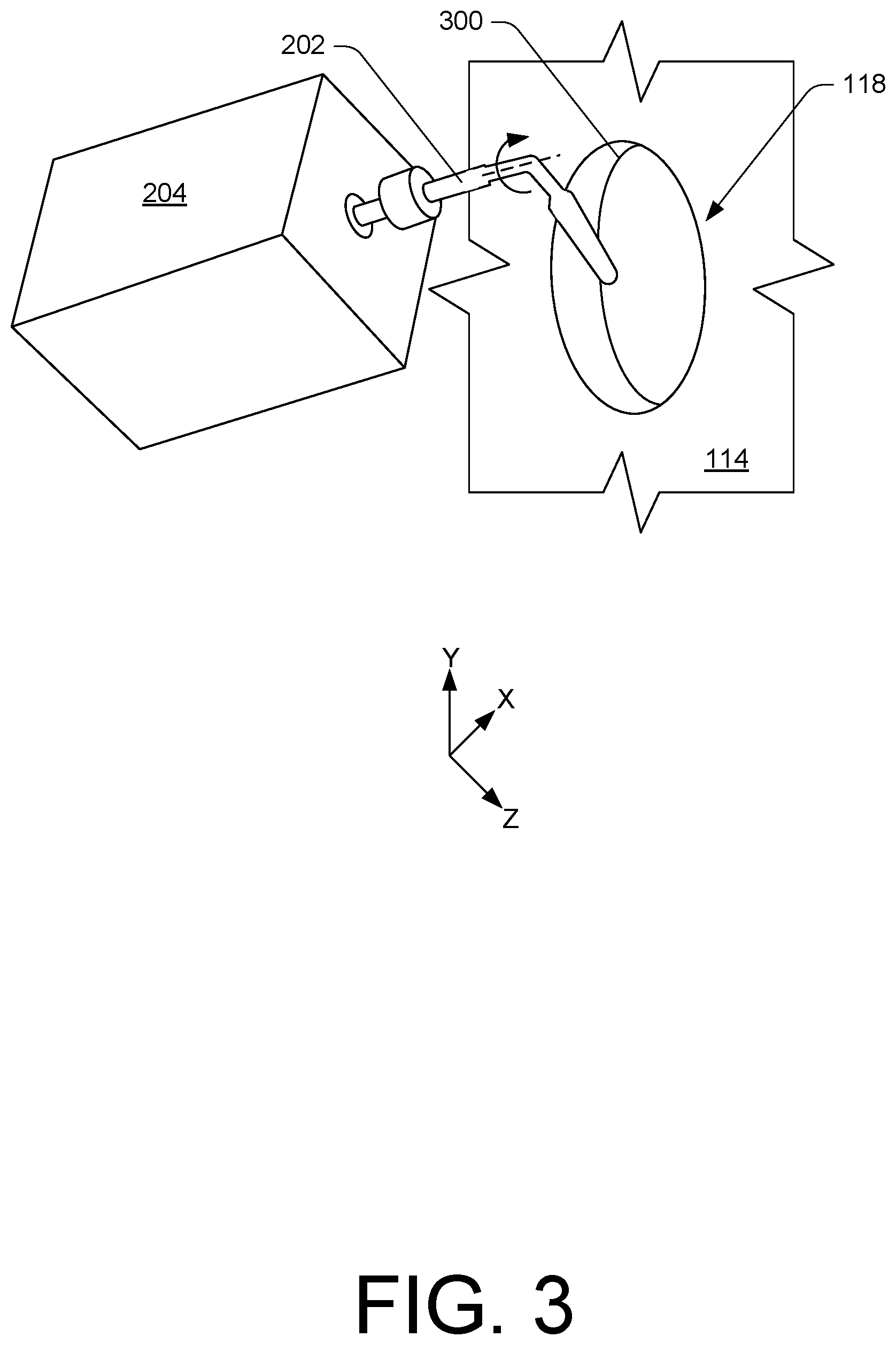 Patent US12103119 Figure 3 – Robotic welding system with orbital welder positioned on robotic arm