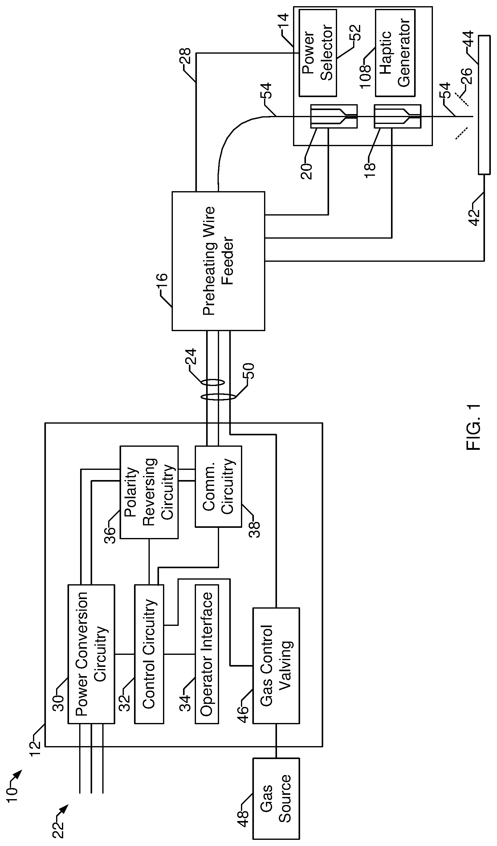 Patent US12103121 Figure 1 – Methods and apparatus to control welding power and preheating power