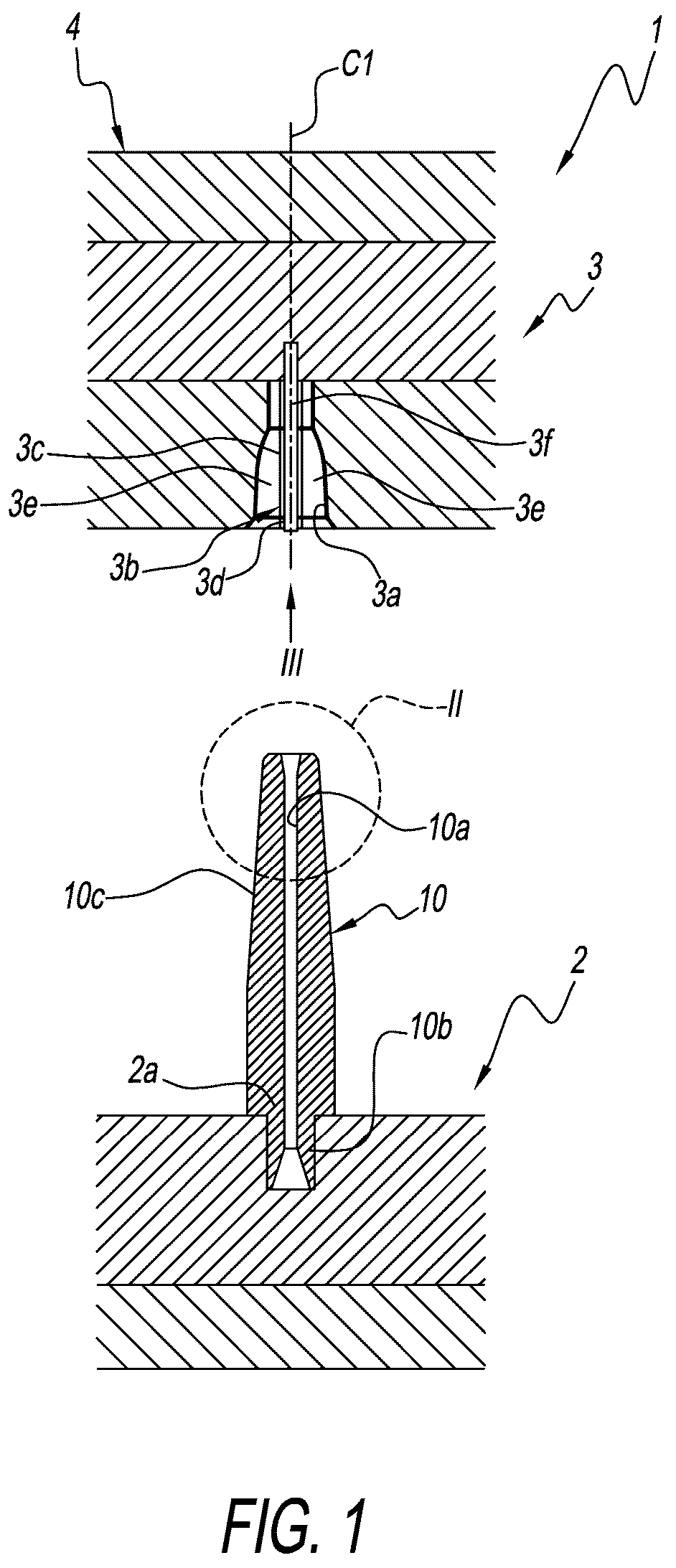 Patent US12103122 Figure 1 – Contact chip regenerating device
