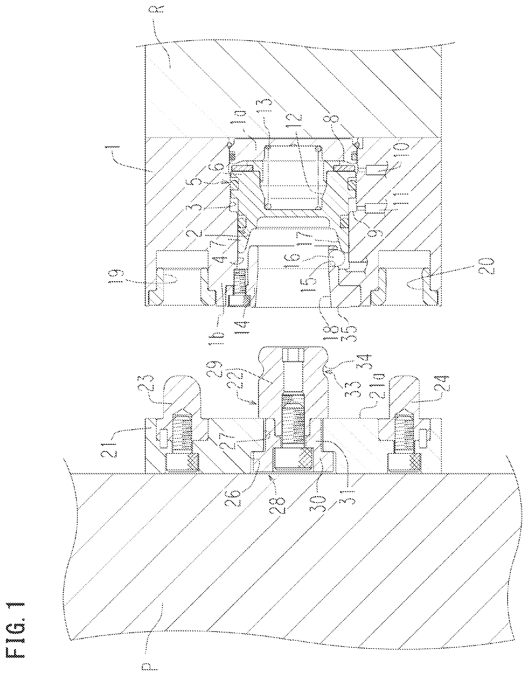 Patent US12103123 Figure 1 – Connecting device