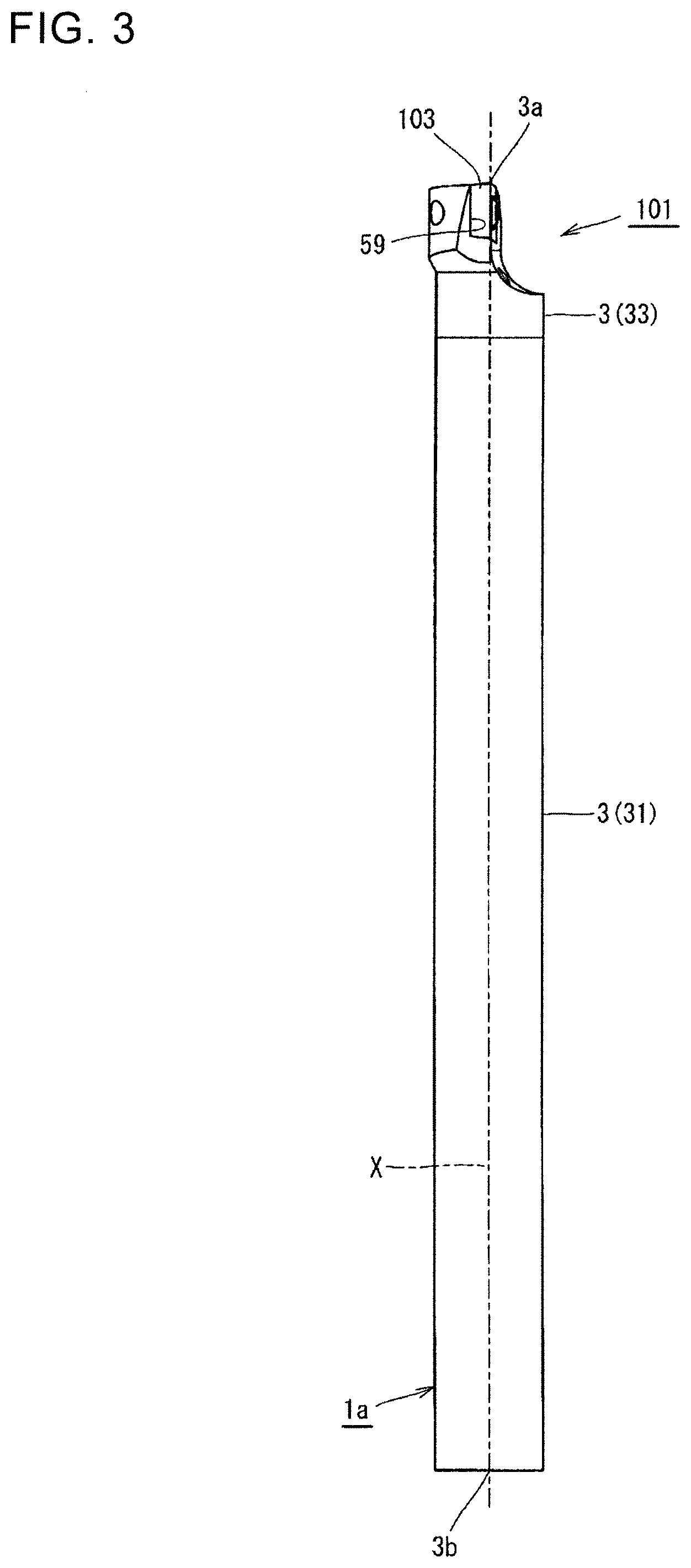 Patent US12103125 Figure 3 – Holder, cutting tool, and method for manufacturing machined product