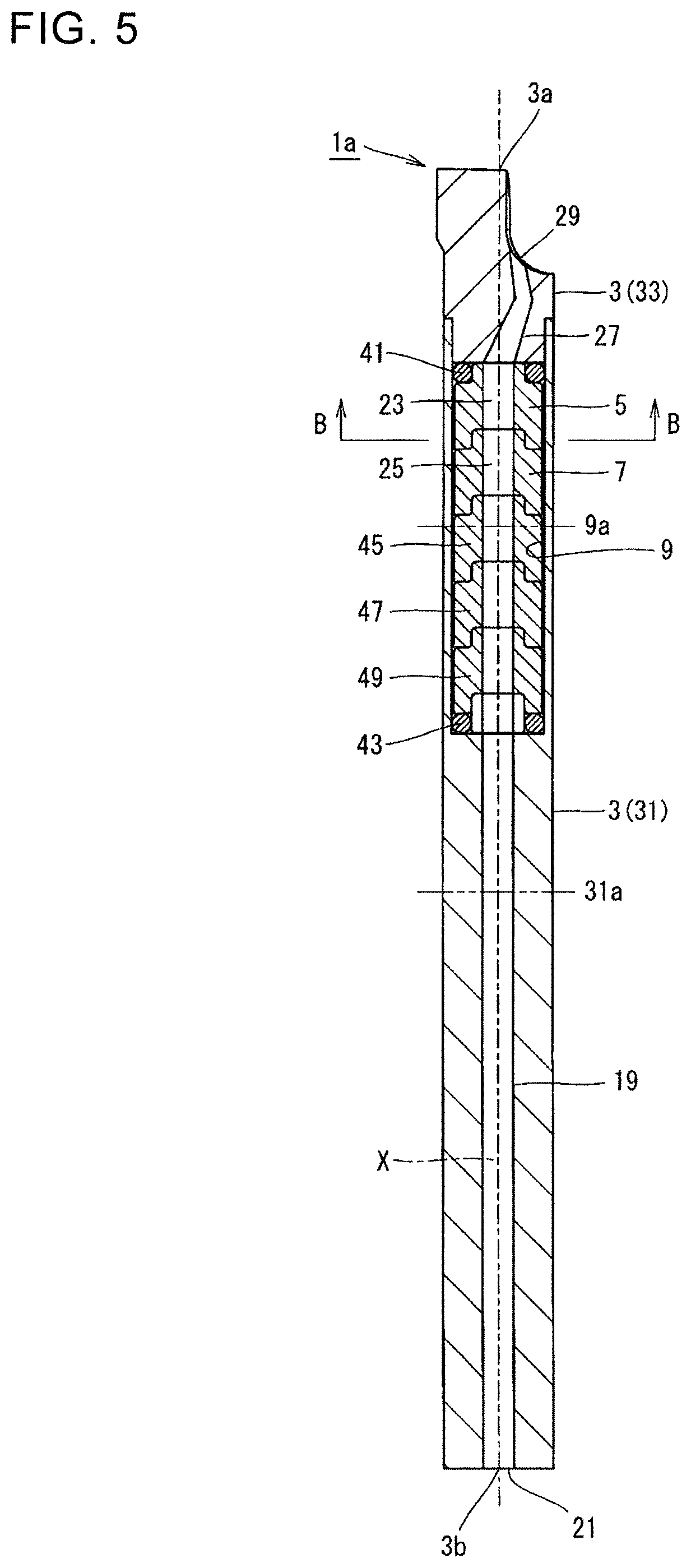 Patent US12103125 Figure 5 – Holder, cutting tool, and method for manufacturing machined product