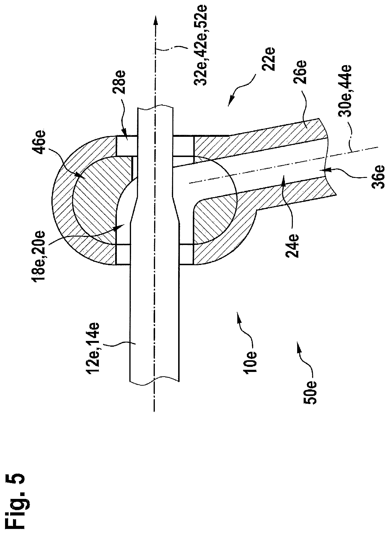 Patent US12103126 Figure 5 – Suction adapter for connecting an insertion tool to a suction apparatus