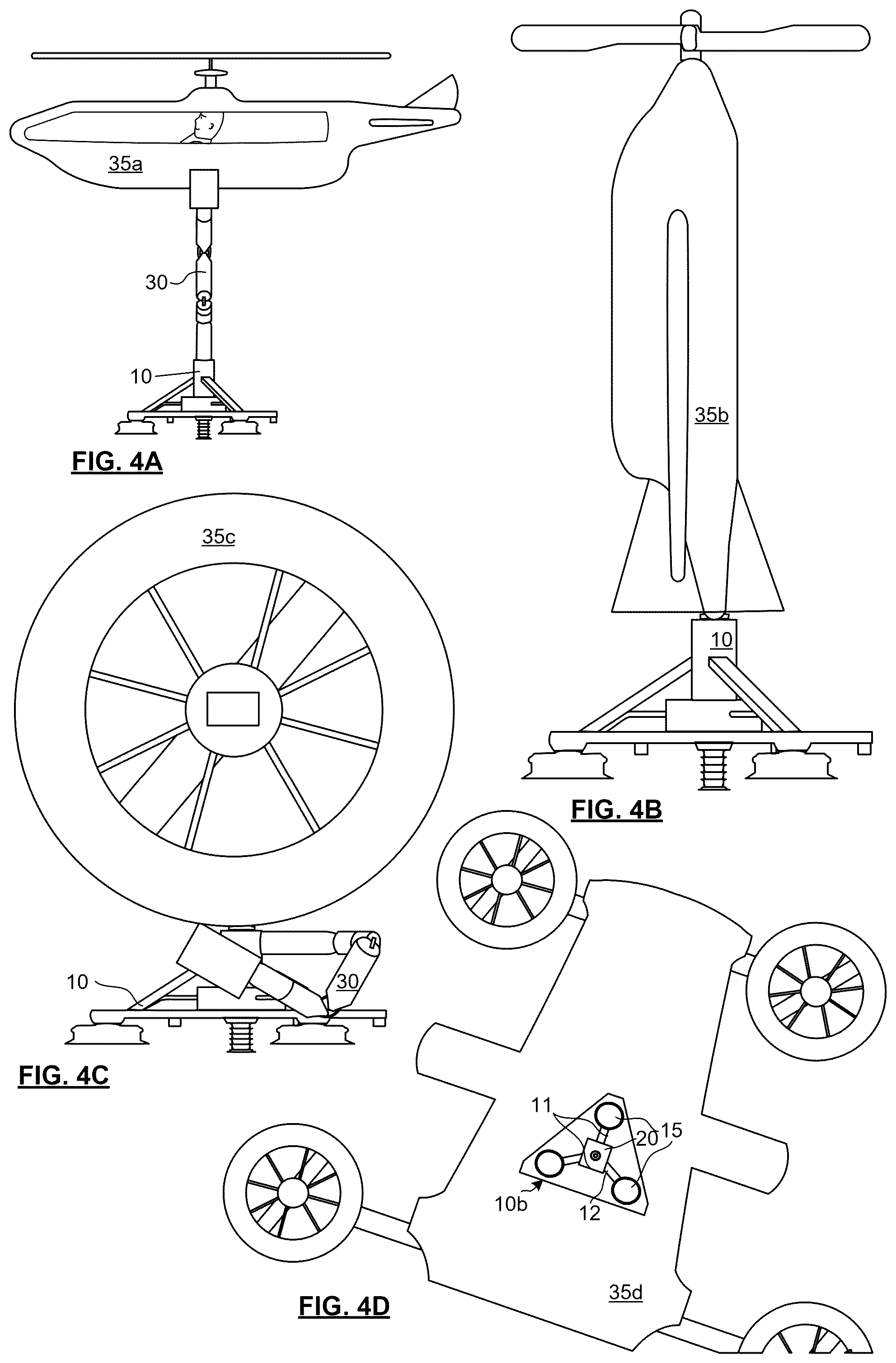 Patent US12103130 Figure 2 – Base attachment module for small aerial vehicles