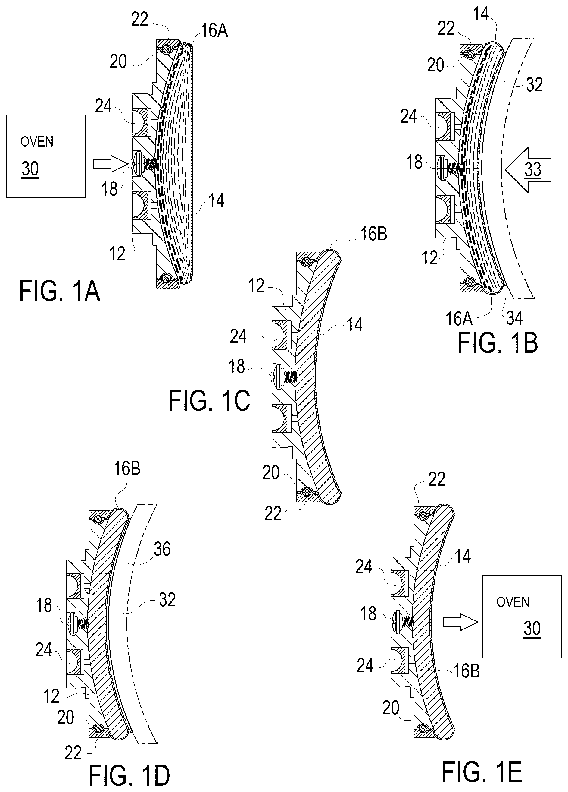 Patent US12103131 Figure 1 – Method of minimal stress inducing ophthalmic lens blocking