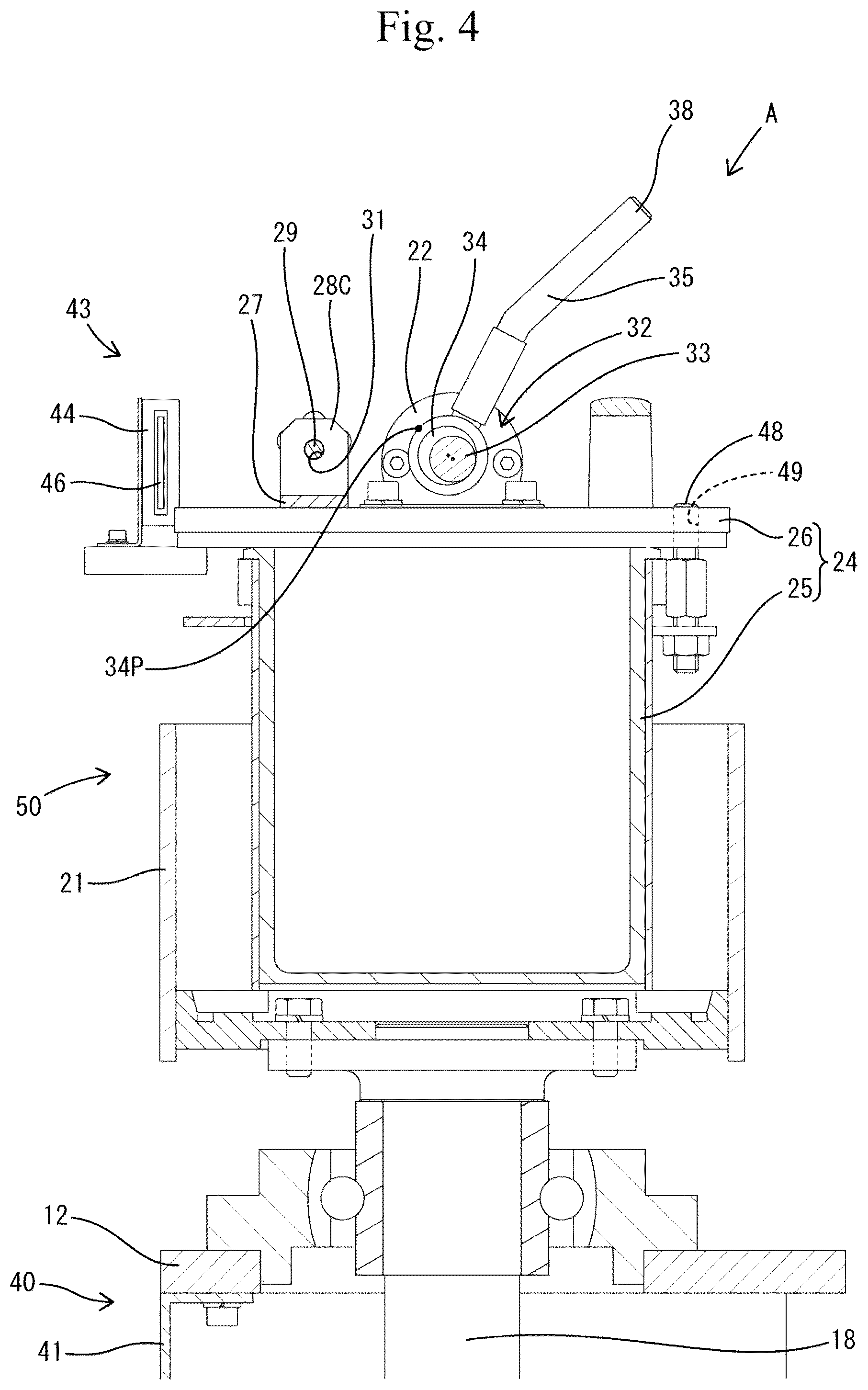 Patent US12103132 Figure 4 – Centrifugal barrel polishing machine and centrifugal barrel polishing method