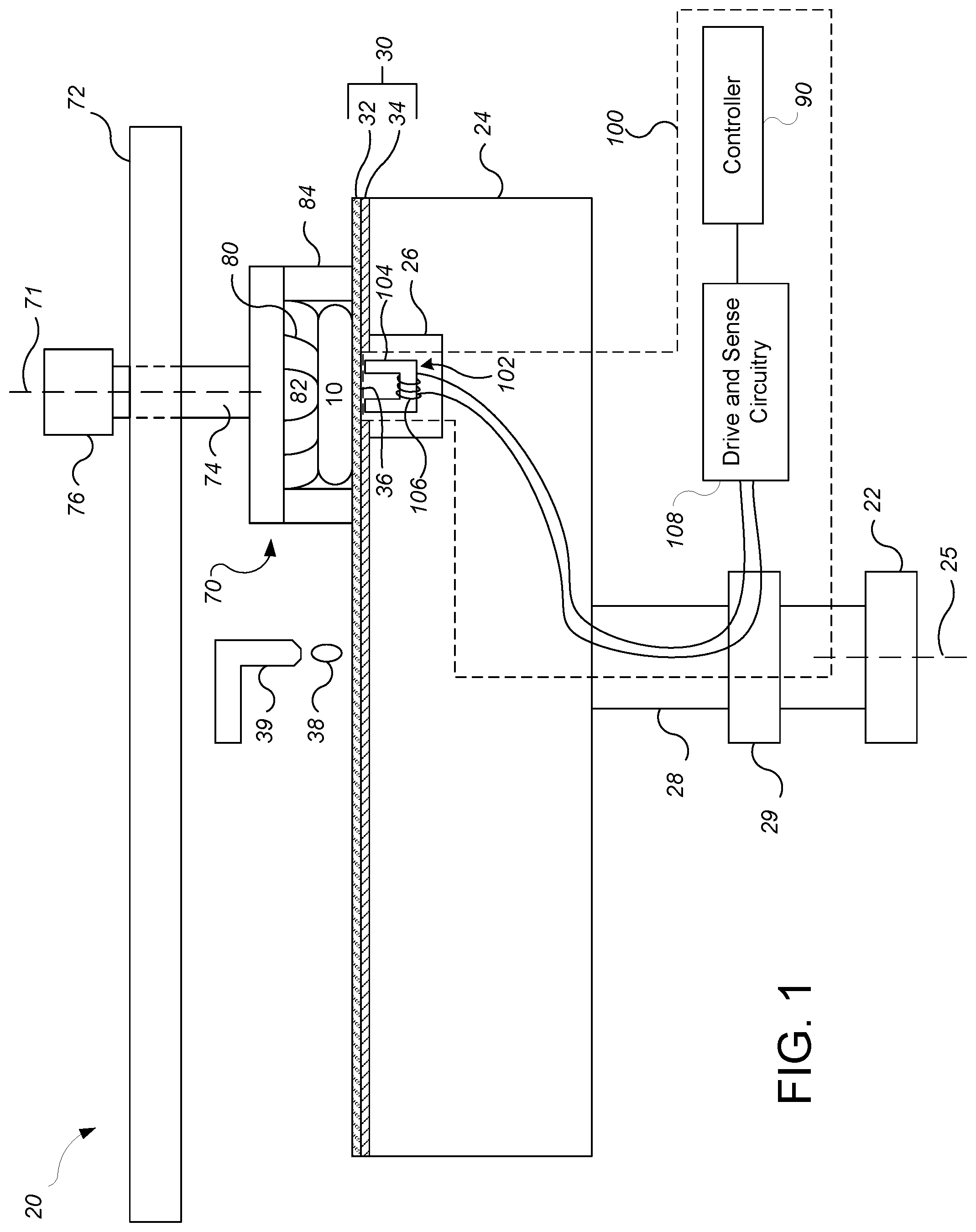 Patent US12103135 Figure 1 – Core configuration for in-situ electromagnetic induction monitoring system