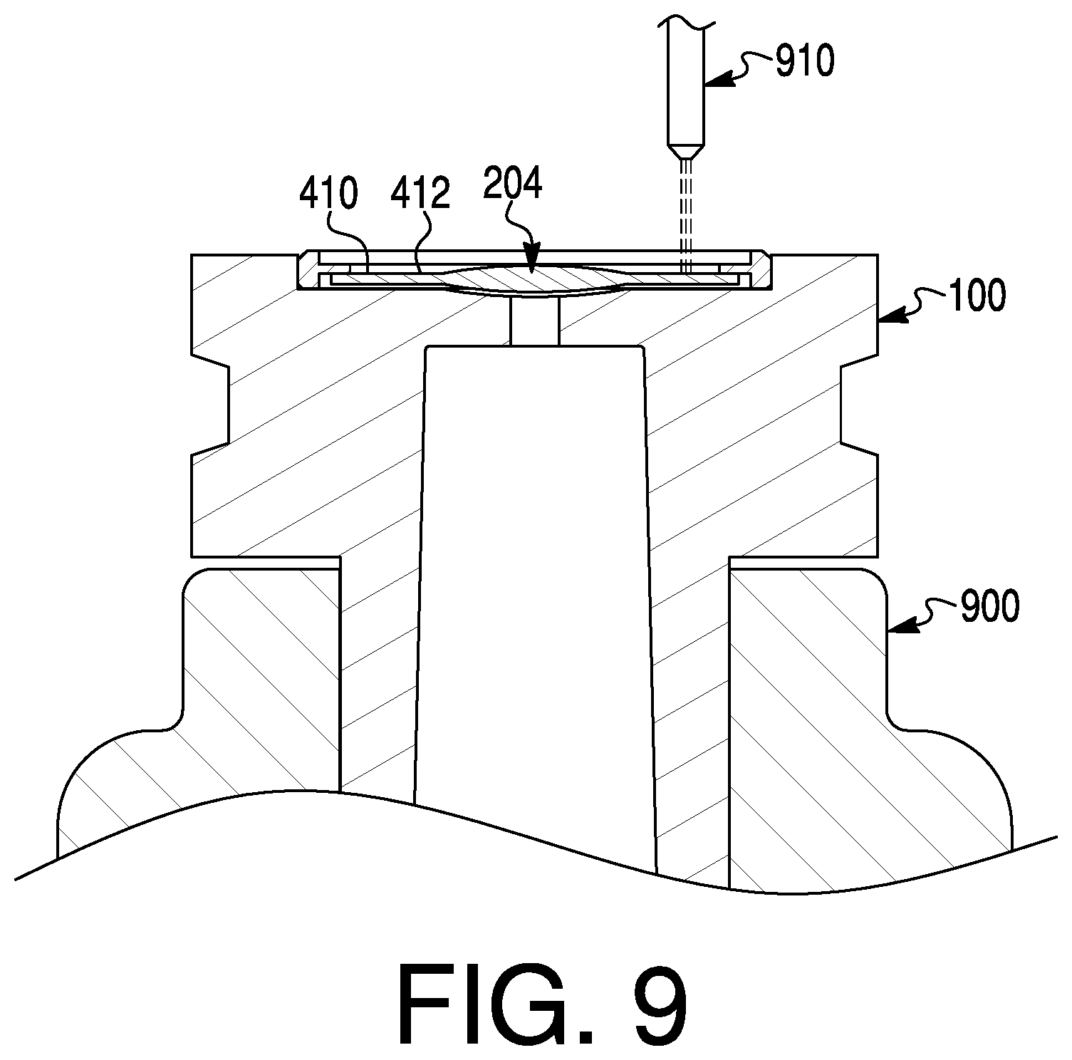 Patent US12103138 Figure 10 – Mandrel for holding a lens blank and method of making a lens using the same