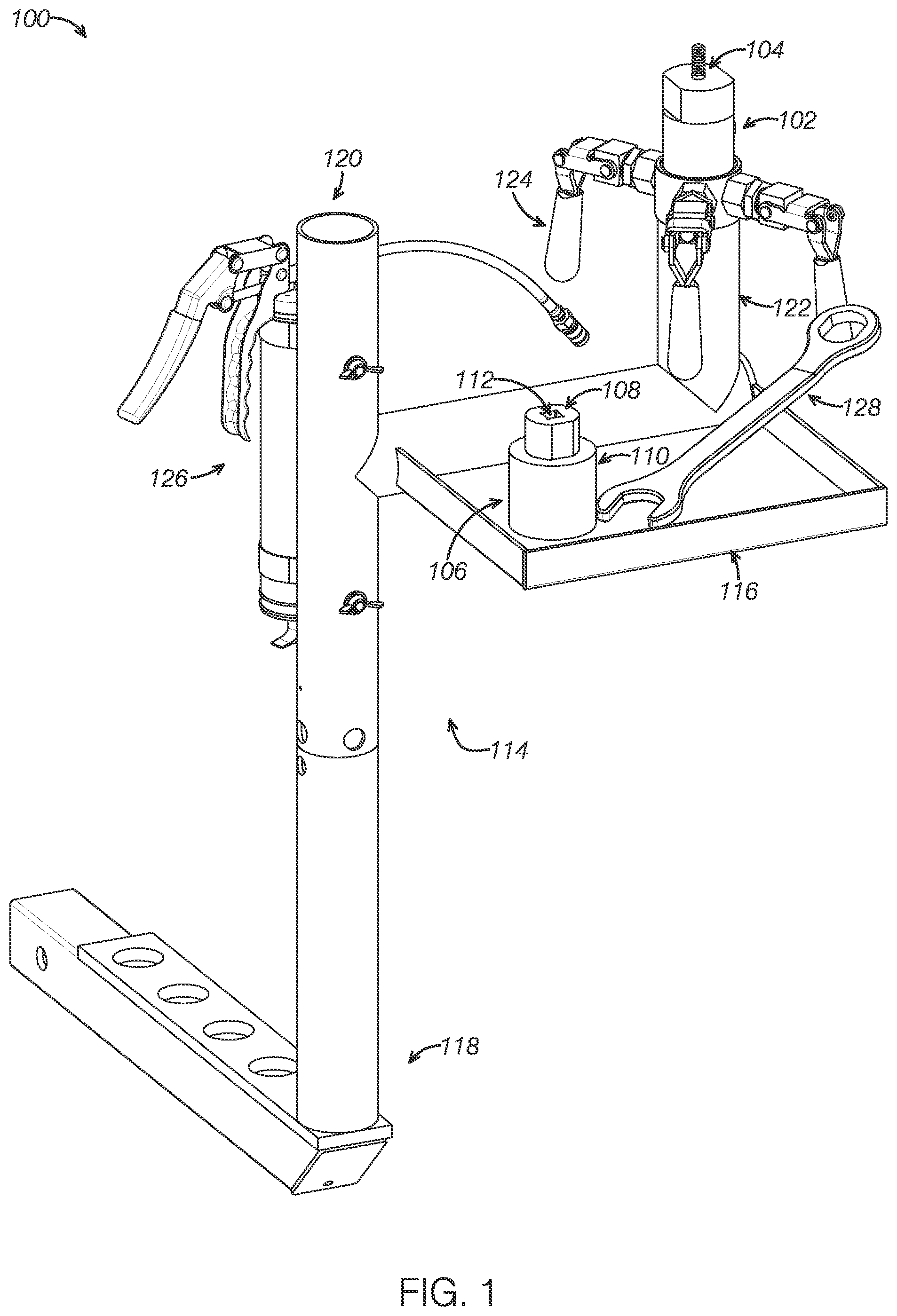 Patent US12103140 Figure 1 – Stuffing box rebuild systems, apparatus, and methods