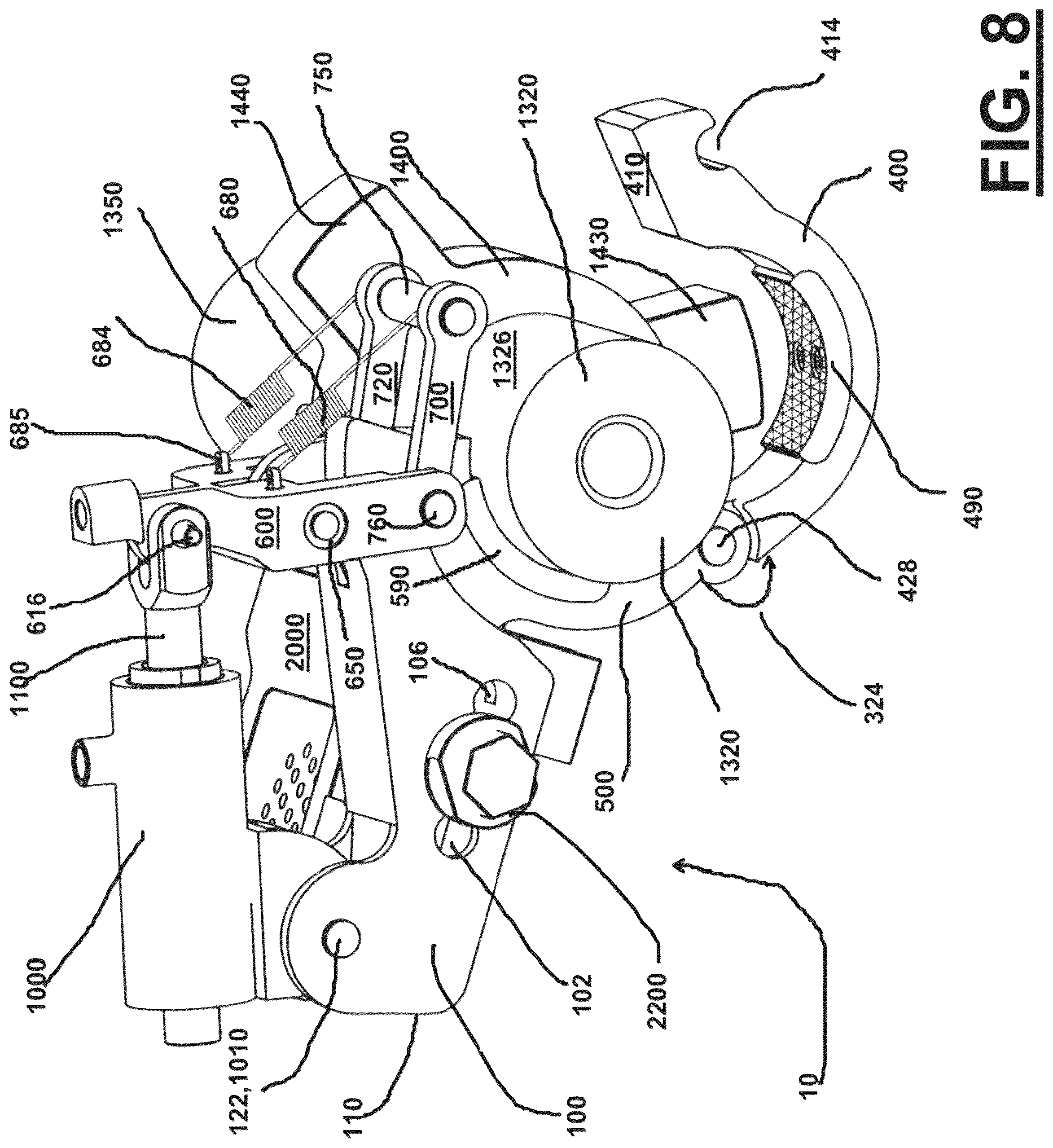 Patent US12103143 Figure 5 – Method for tightening or loosening with a squeezing clamp hammer union torque tool