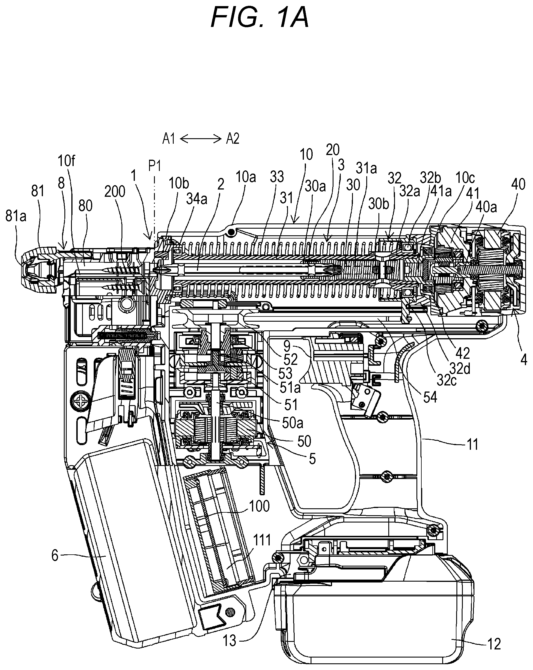 Patent US12103144 Figure 1 – Fastening tool