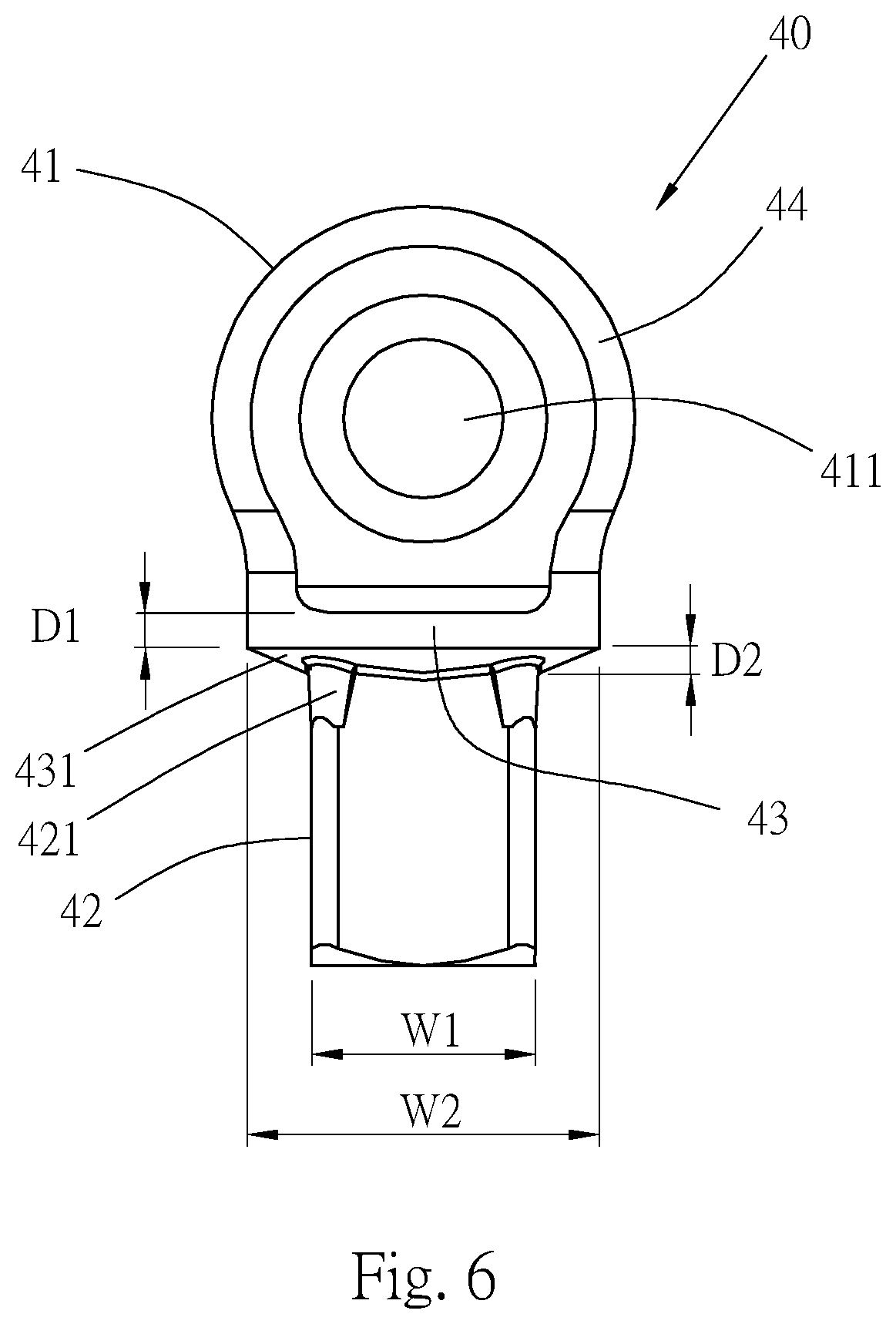 Patent US12103145 Figure 5 – Hand tool for enhancing strength of working head