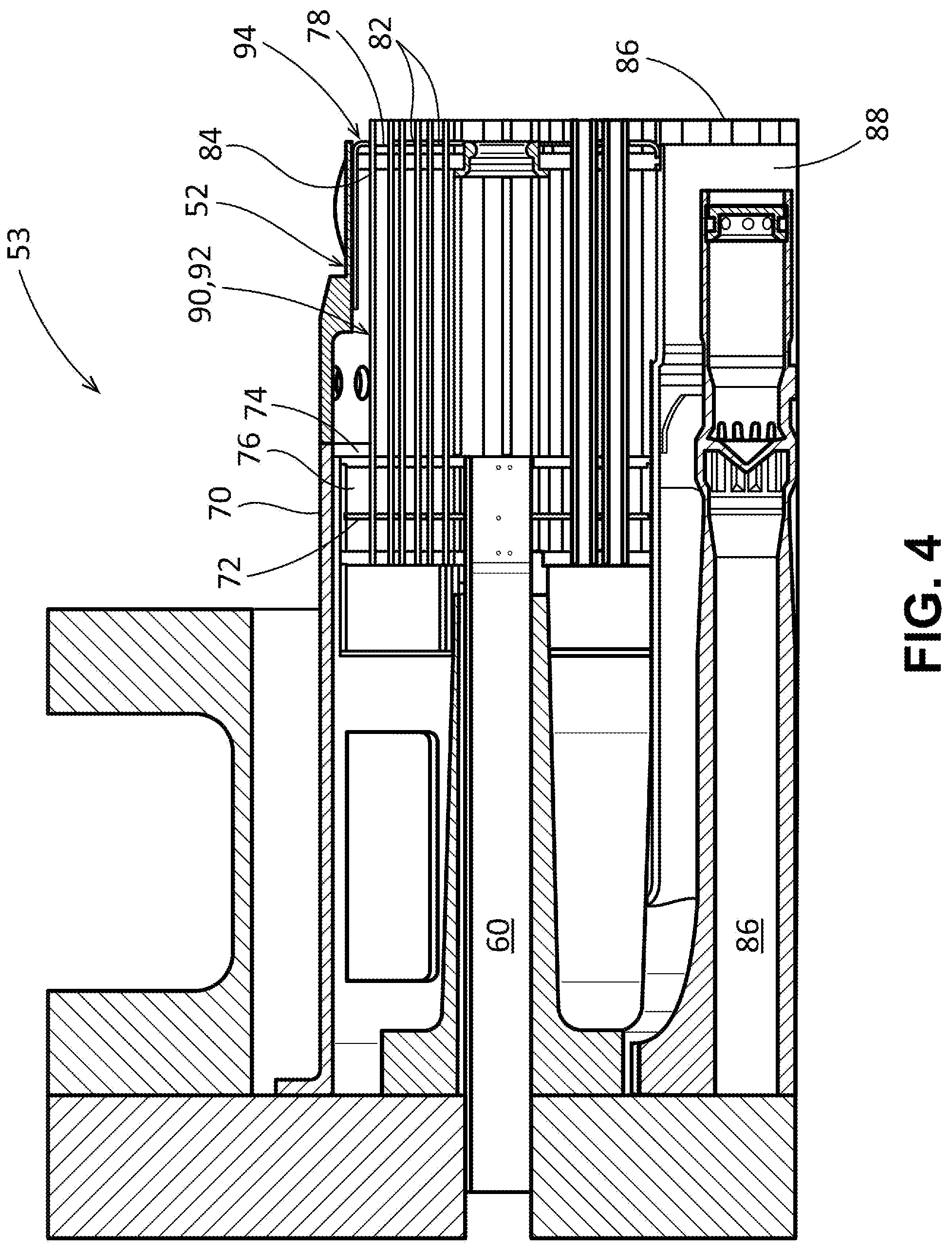 Patent US12103148 Figure 3 – Aft inner cap plate removal method and tooling for a combustor with micromixer tubes