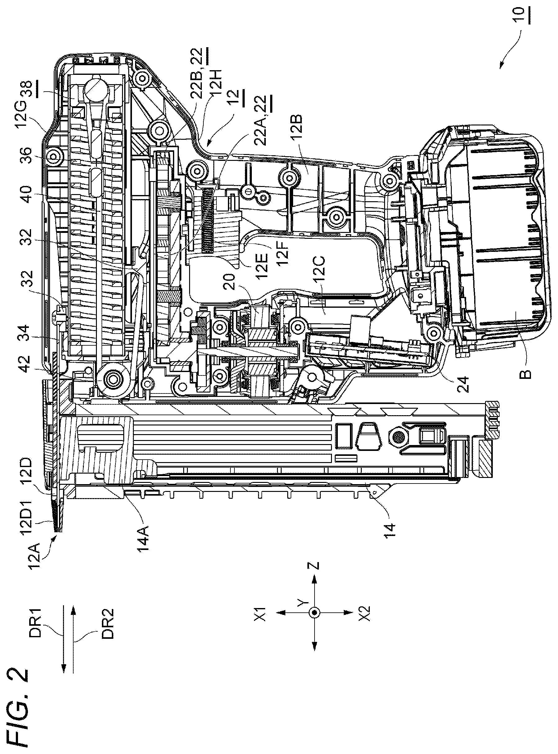 Patent US12103150 Figure 2 – Driving tool