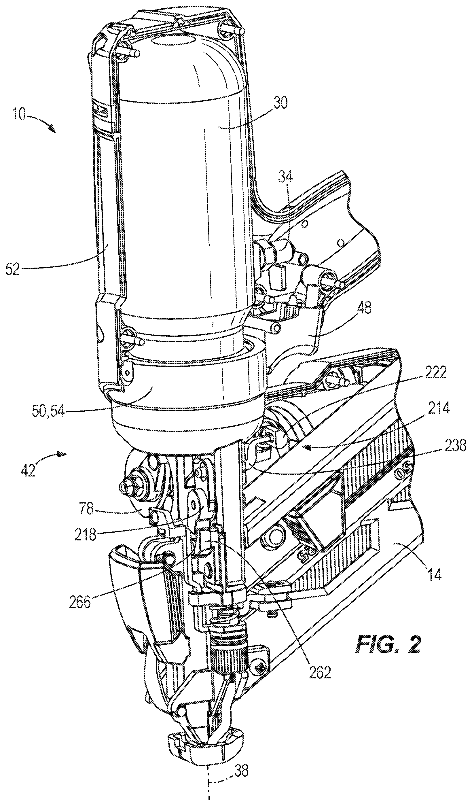 Patent US12103152 Figure 2 – Gas spring-powered fastener driver