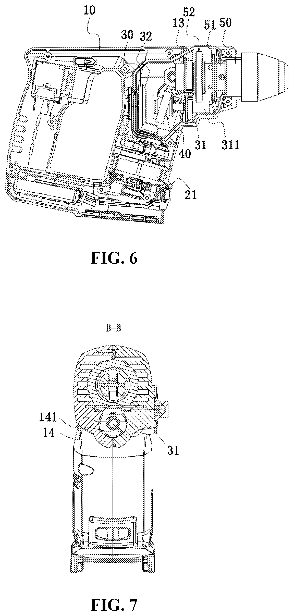 Patent US12103155 Figure 5 – Electric hammer