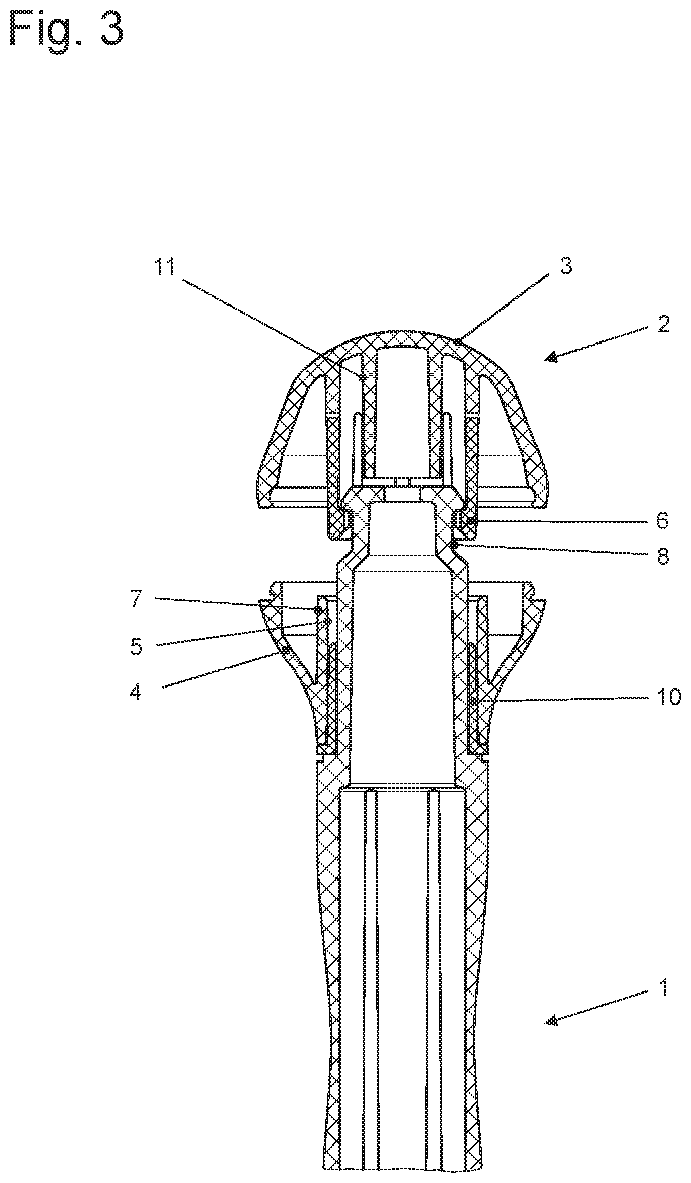 Patent US12103156 Figure 3 – Rotating top grip