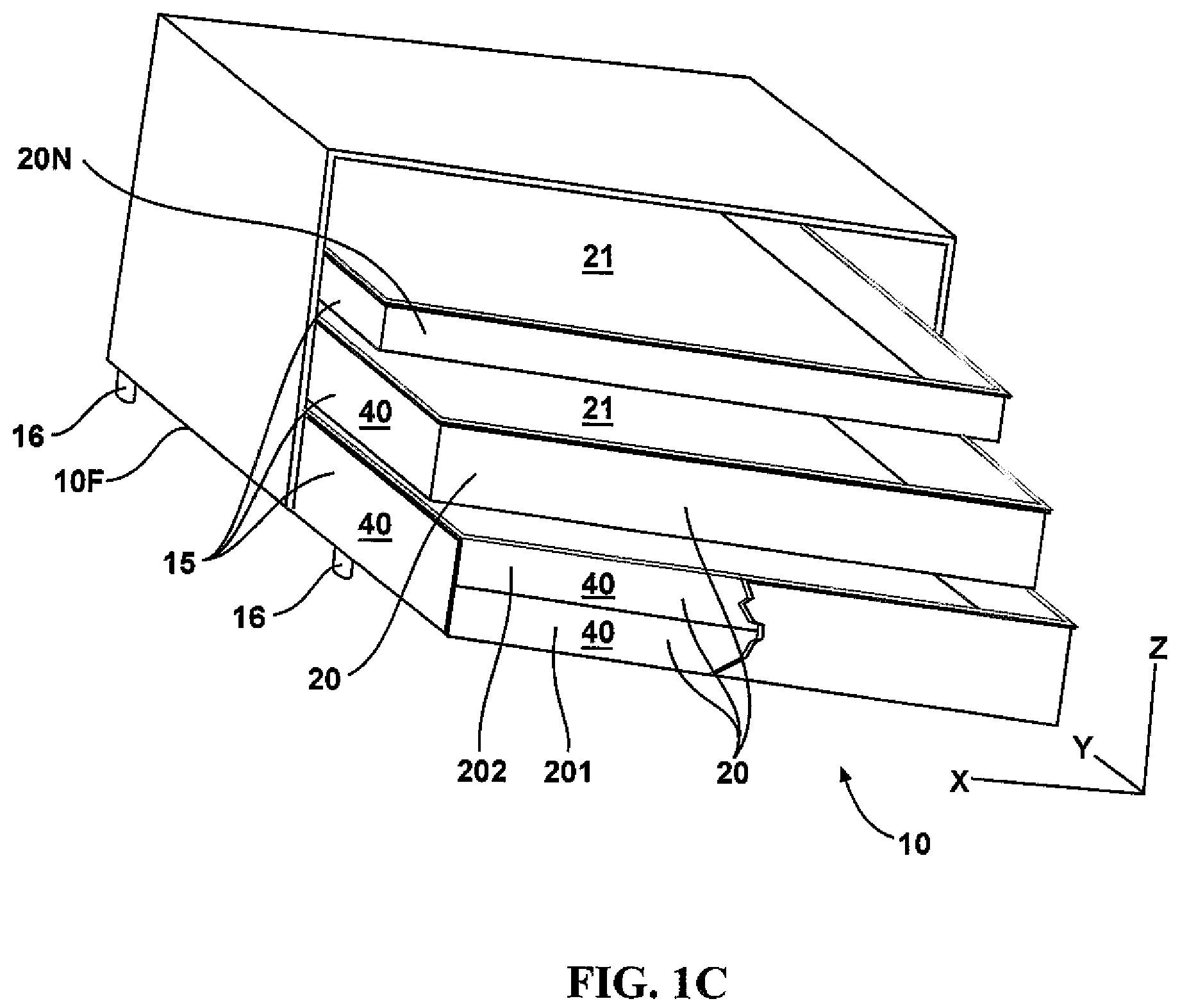 Patent US12103159 Figure 3 – Tool box having vertically stackable trays and vertically stackable trays therefore