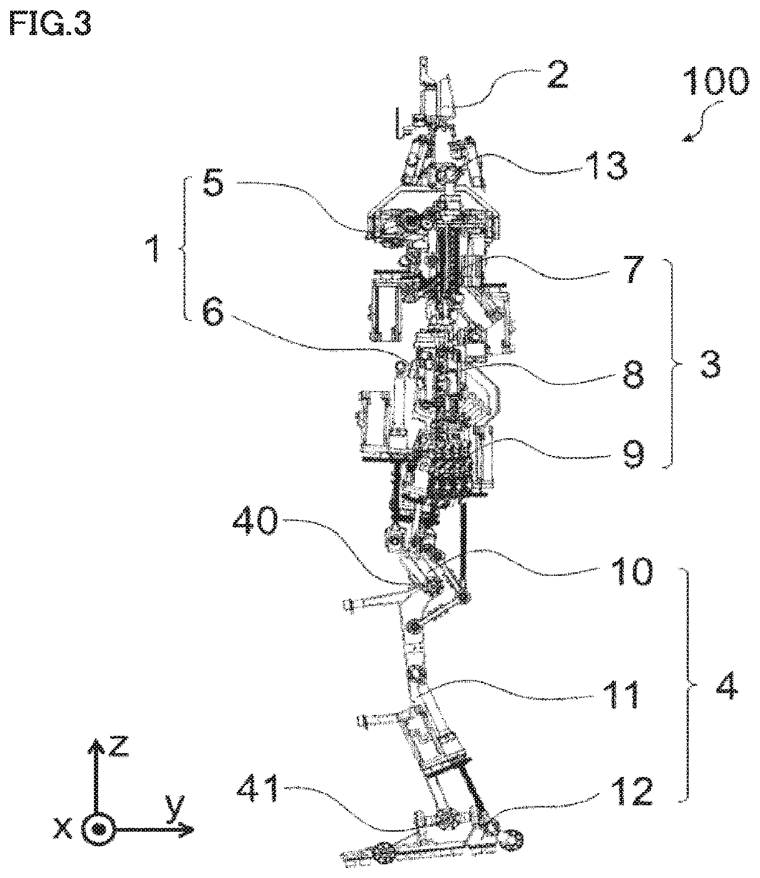 Patent US12103160 Figure 3 – Rotation connecting mechanism, robot, robot arm, and robot hand