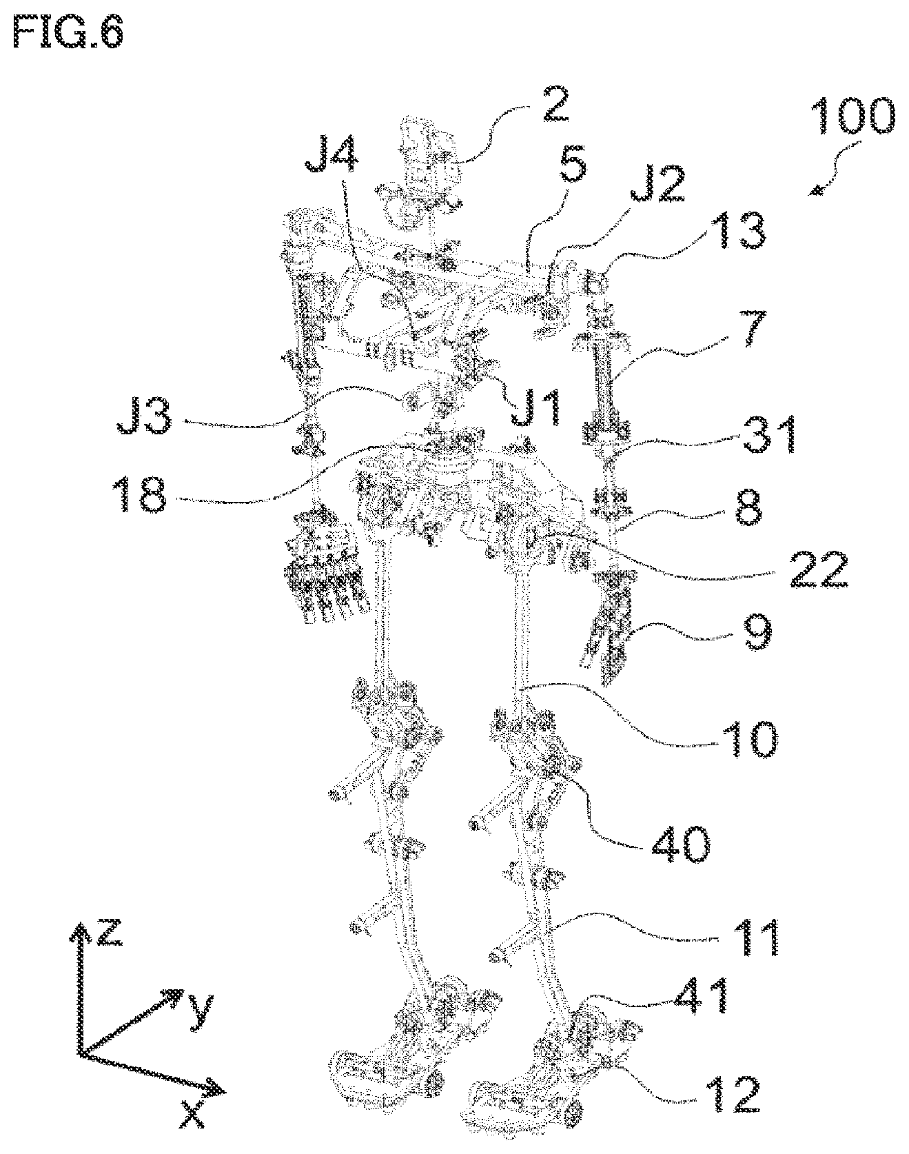 Patent US12103160 Figure 6 – Rotation connecting mechanism, robot, robot arm, and robot hand