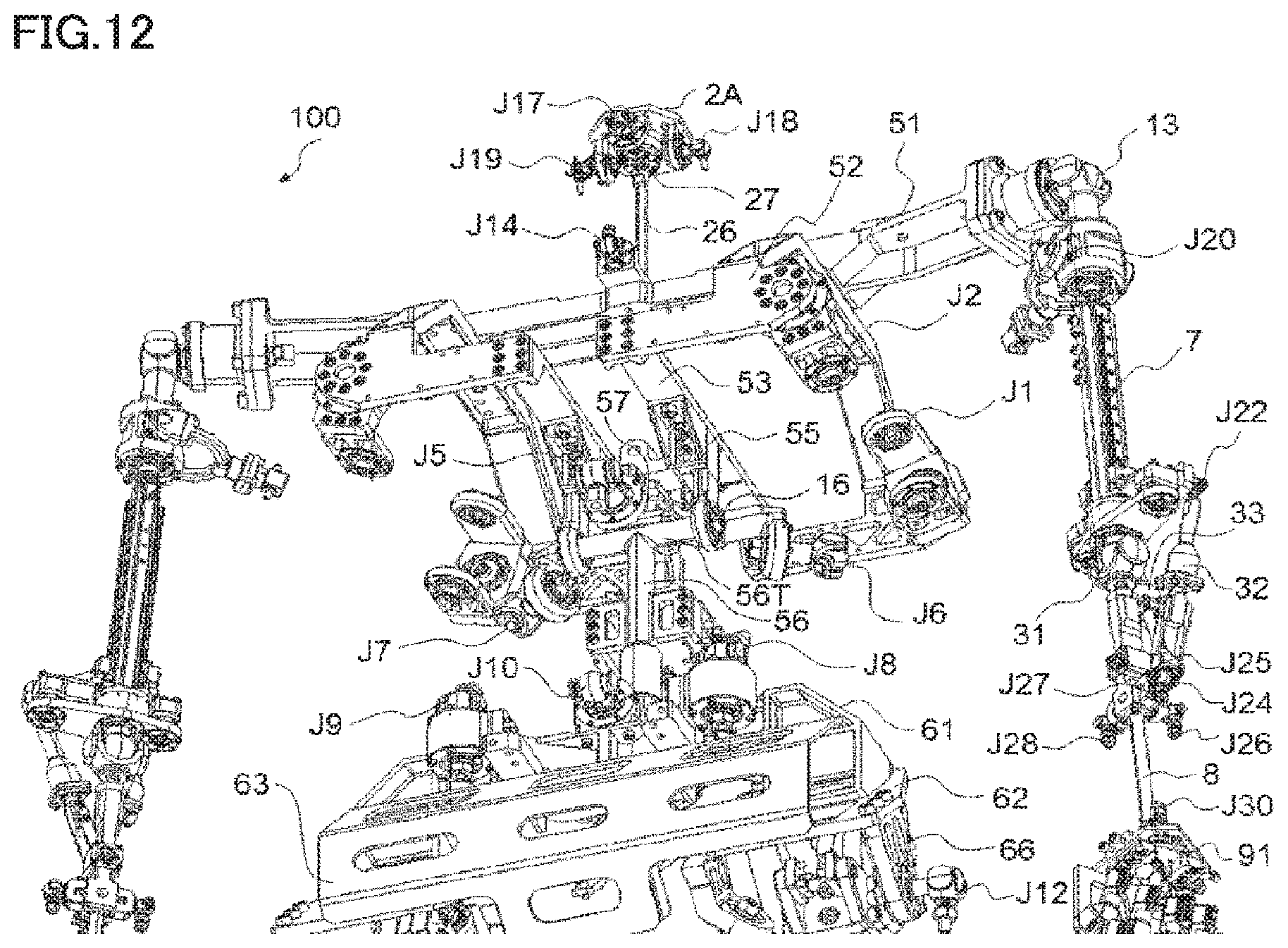 Patent US12103160 Figure 12 – Rotation connecting mechanism, robot, robot arm, and robot hand