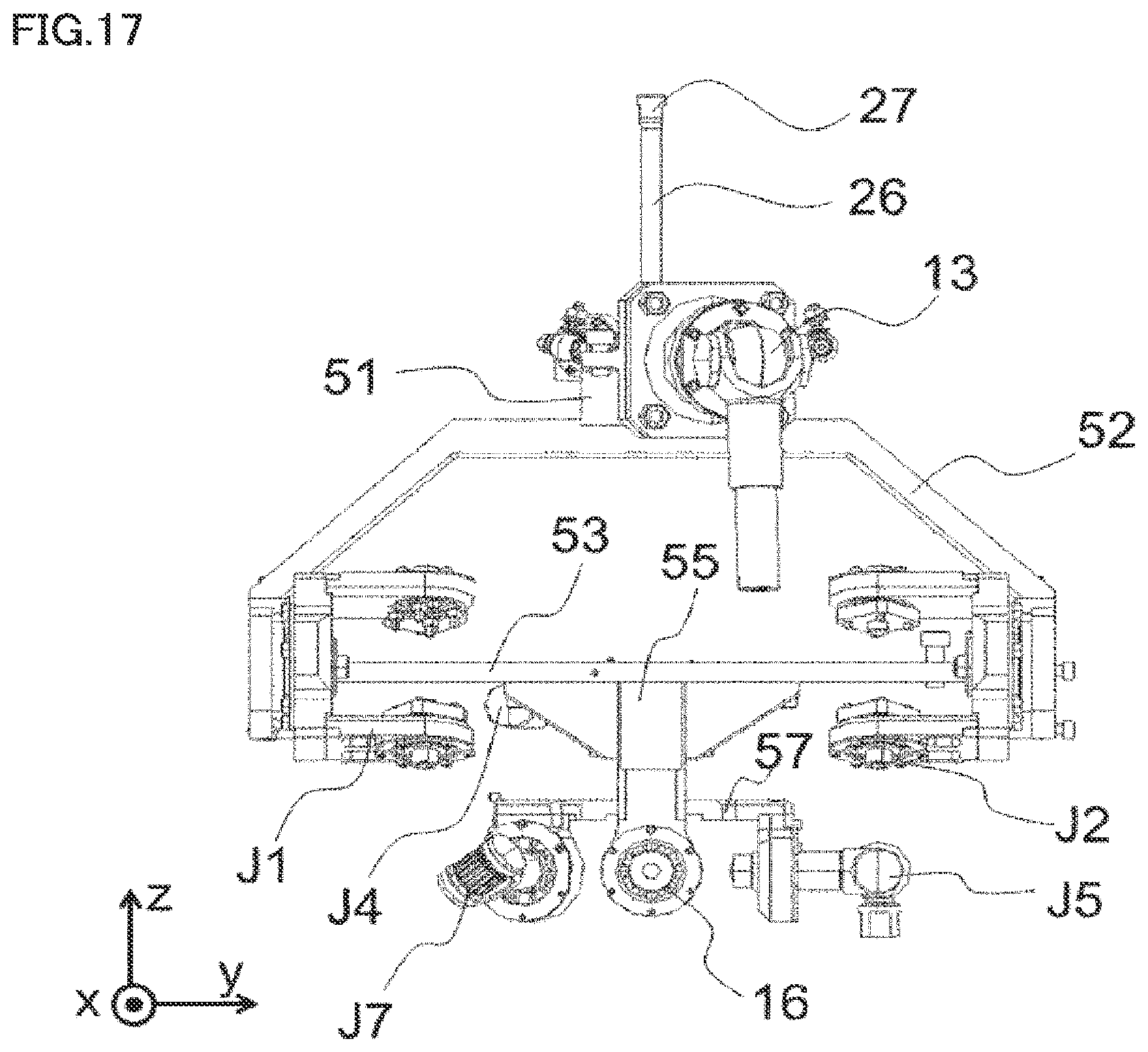 Patent US12103160 Figure 16 – Rotation connecting mechanism, robot, robot arm, and robot hand