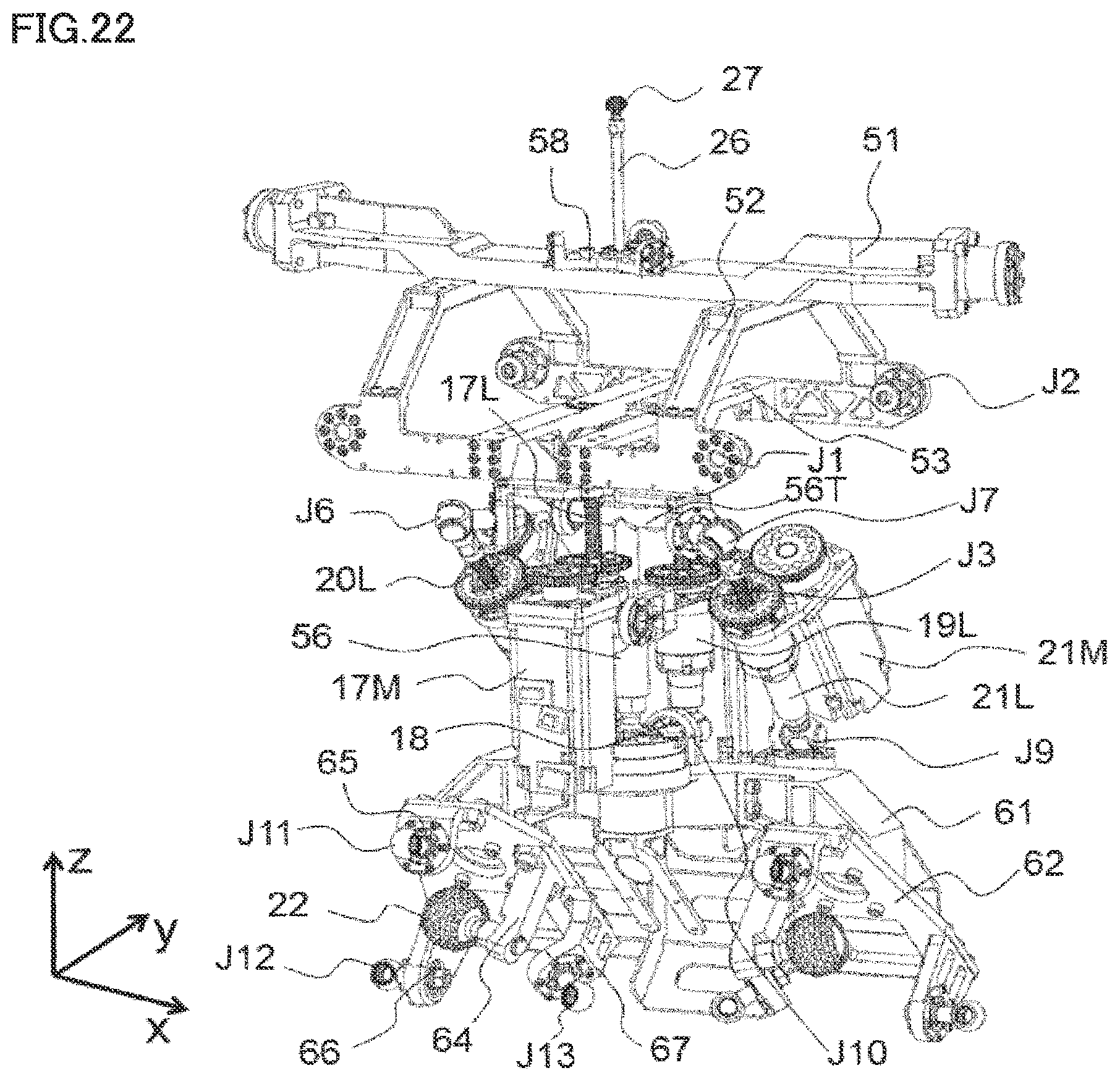 Patent US12103160 Figure 19 – Rotation connecting mechanism, robot, robot arm, and robot hand