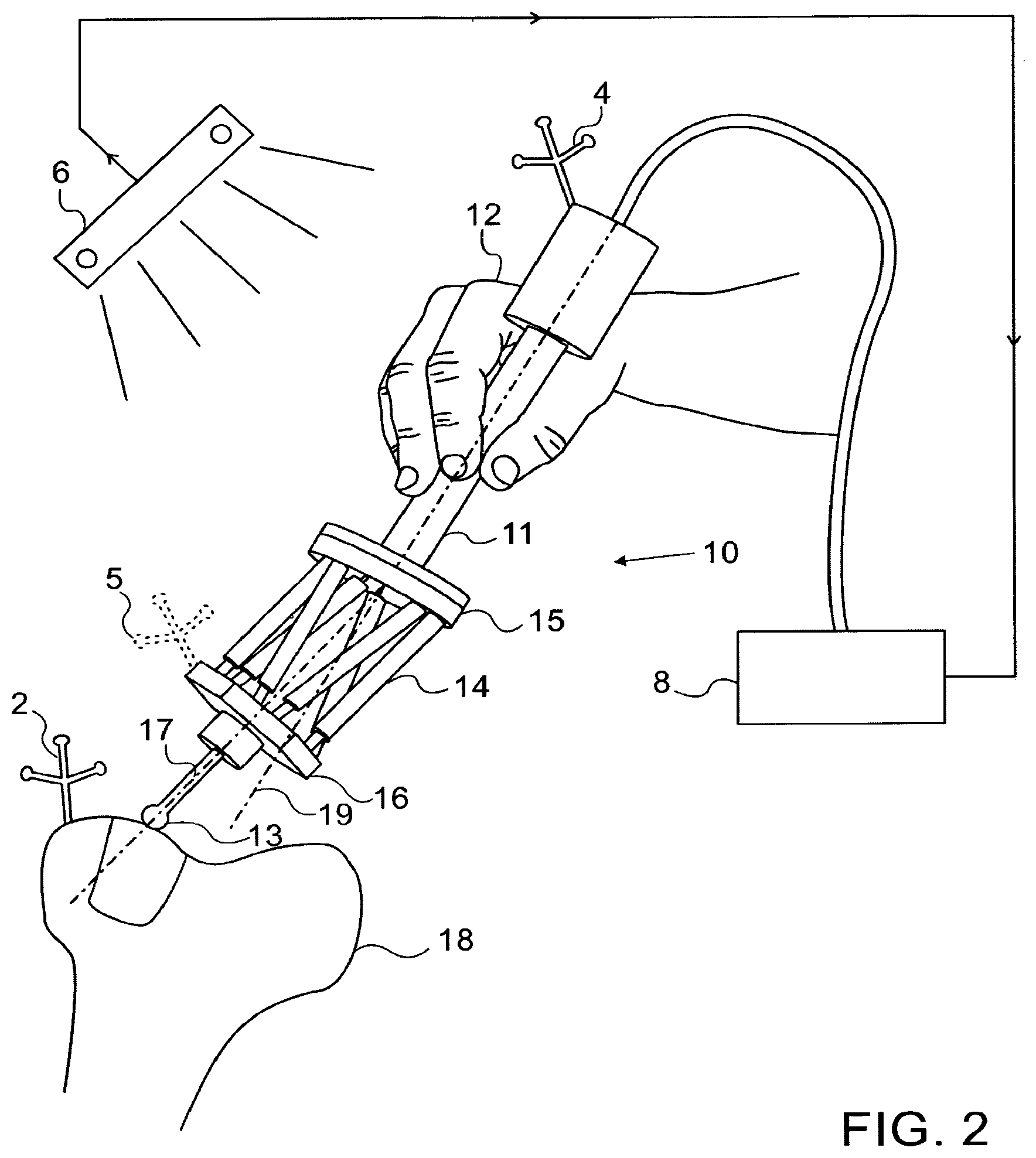 Patent US12103166 Figure 2 – Device for improving the accuracy of manual operations