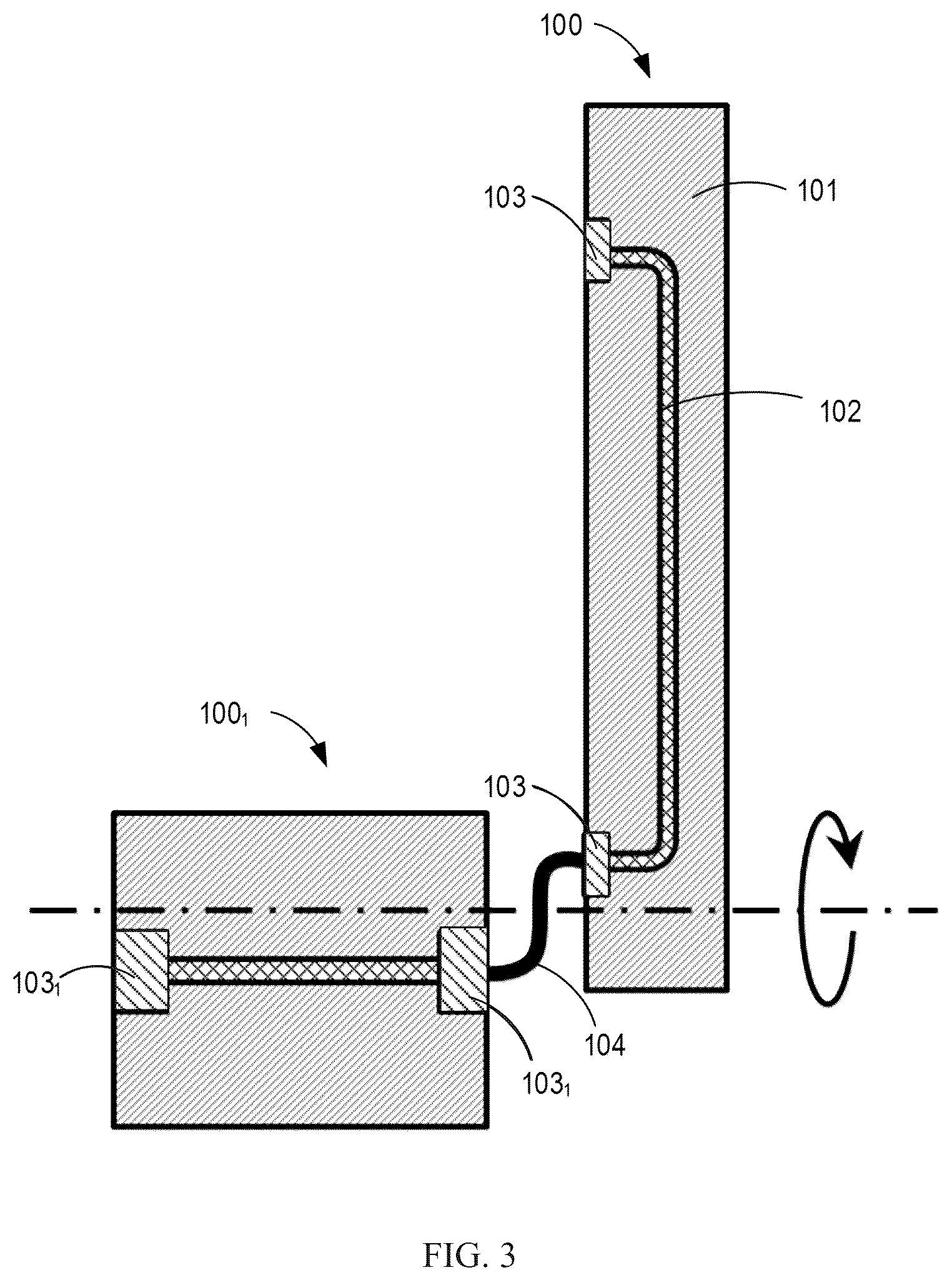 Patent US12103167 Figure 2 – Robot arm link with embedded cables and robot
