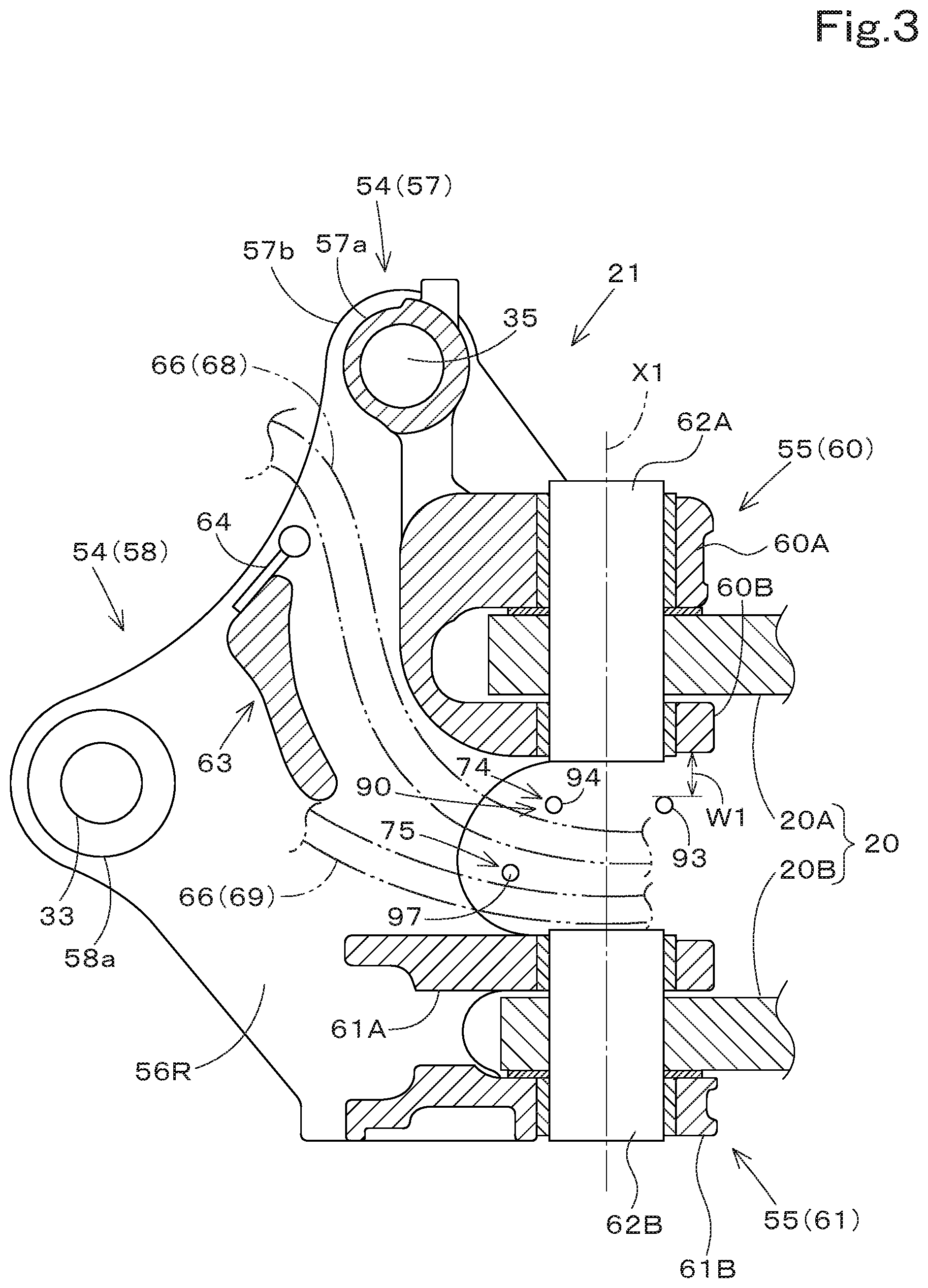 Patent US12103168 Figure 3 – Routing-member guide structure and working machine