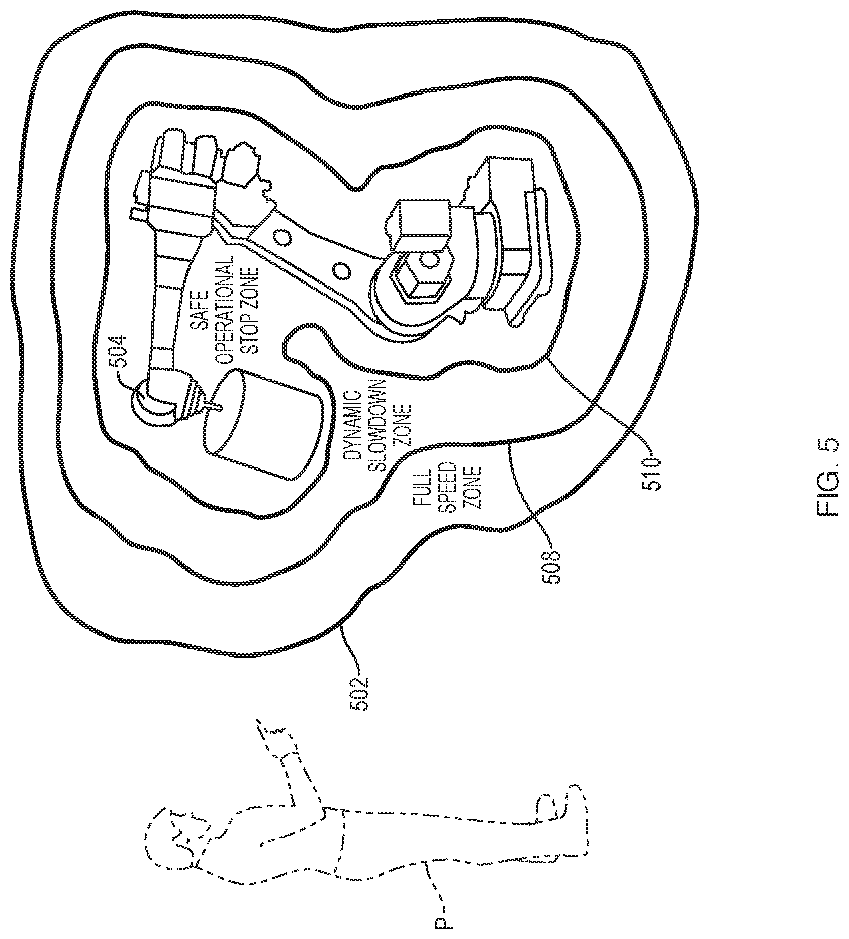 Patent US12103170 Figure 5 – Dynamic, interactive signaling of safety-related conditions in a monitored environment