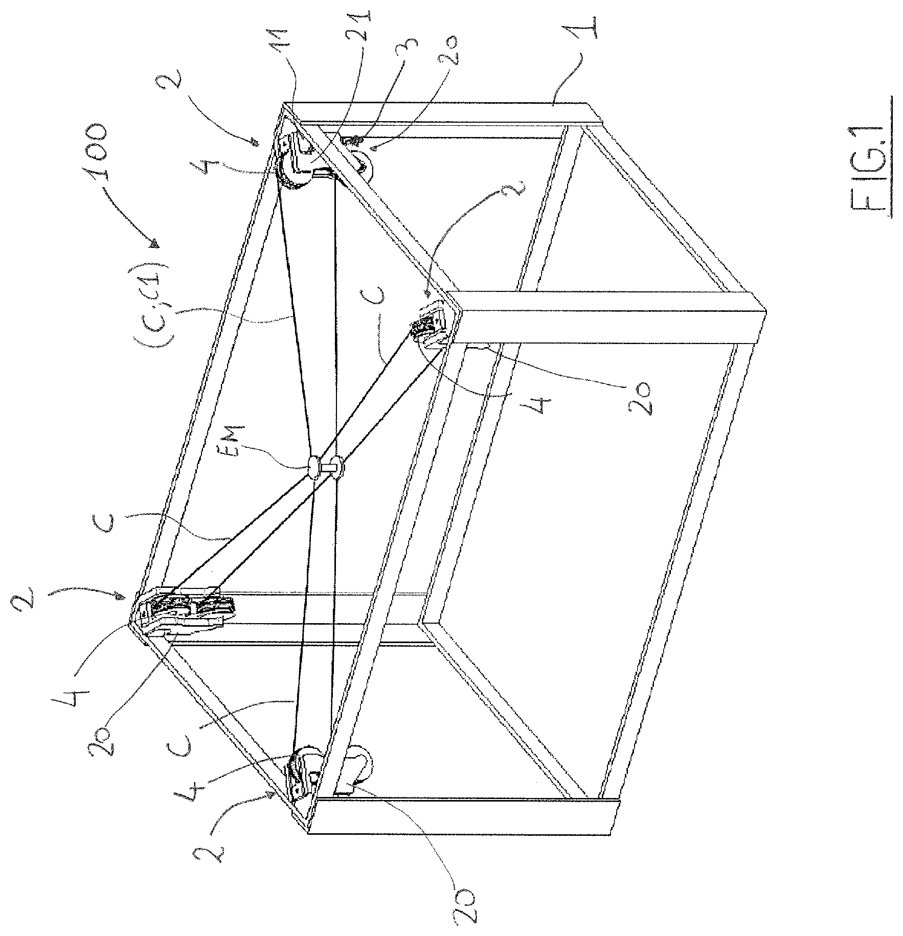 Patent US12103172 Figure 1 – Cable-driven robot