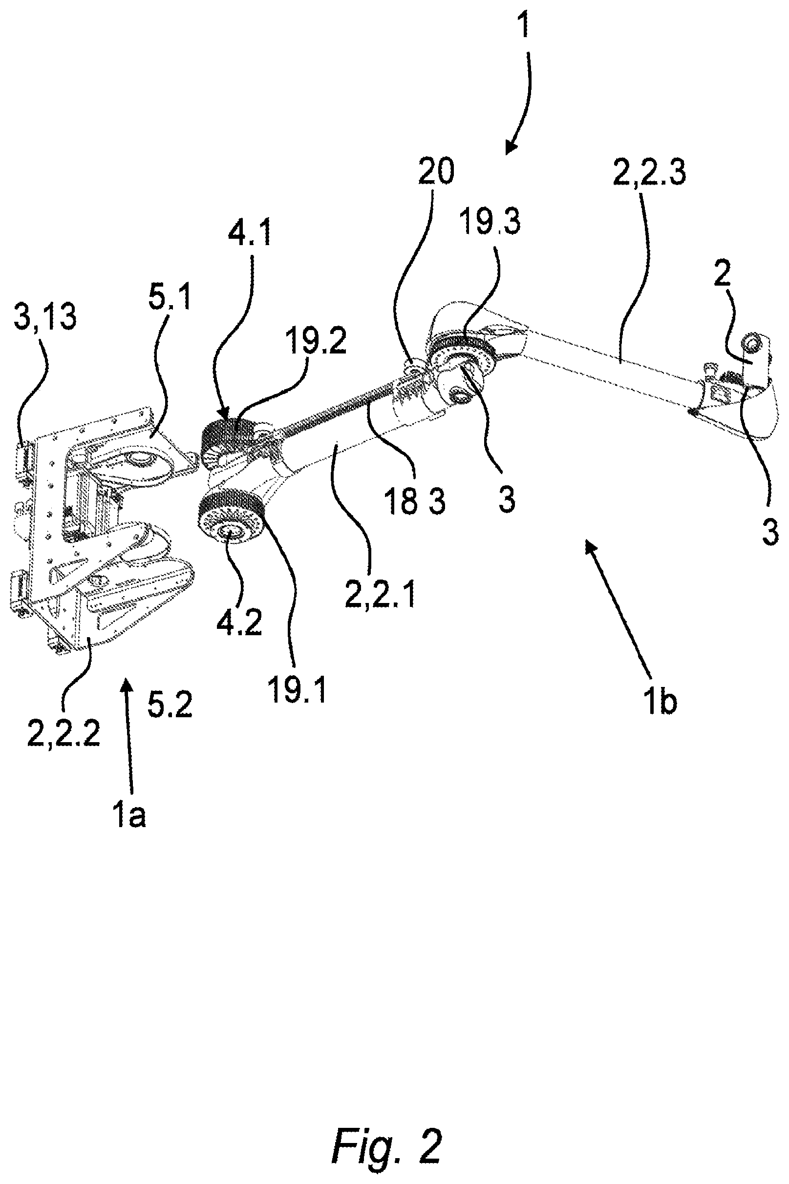 Patent US12103174 Figure 2 – Robot arm and method for assembling a robot arm