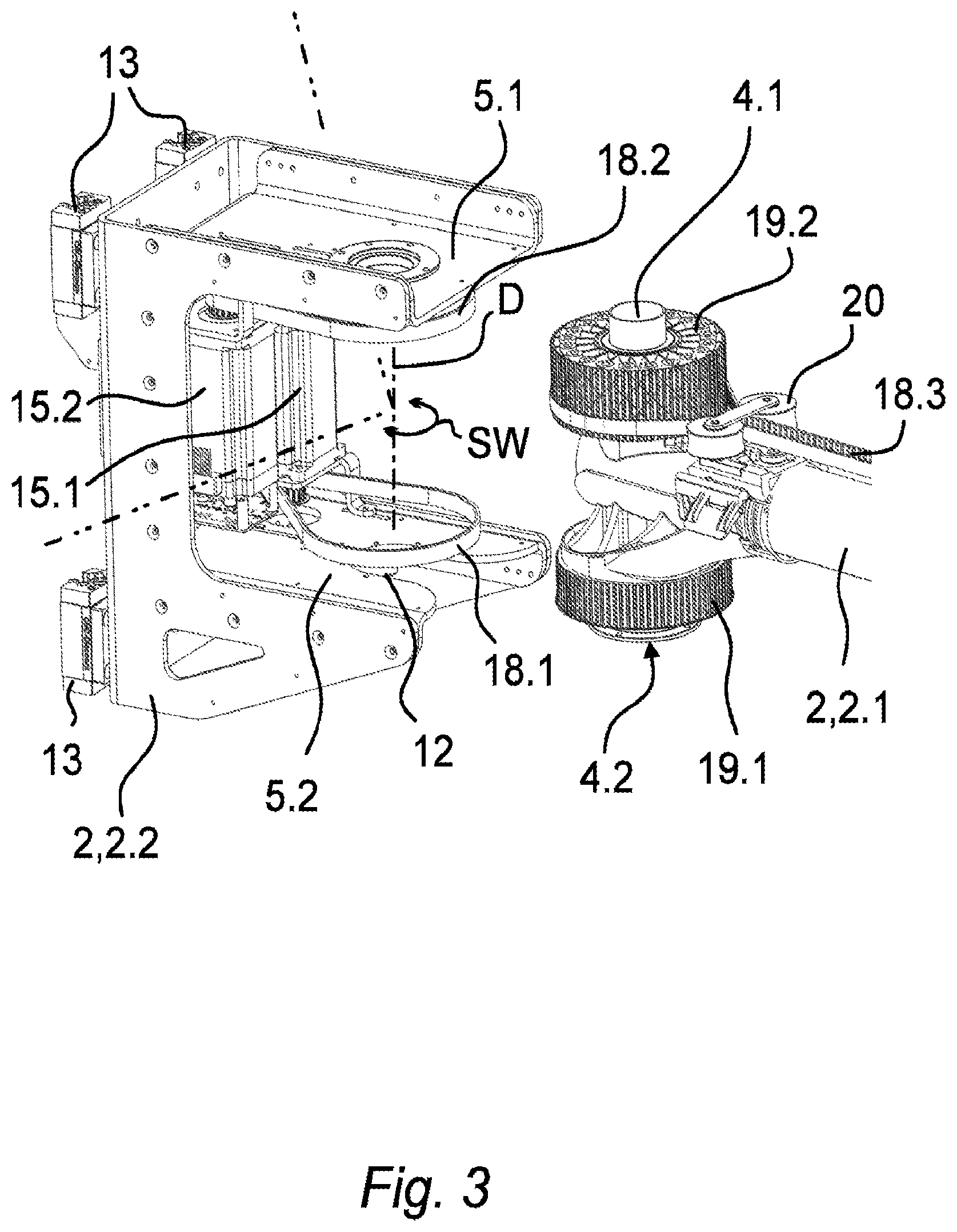 Patent US12103174 Figure 3 – Robot arm and method for assembling a robot arm