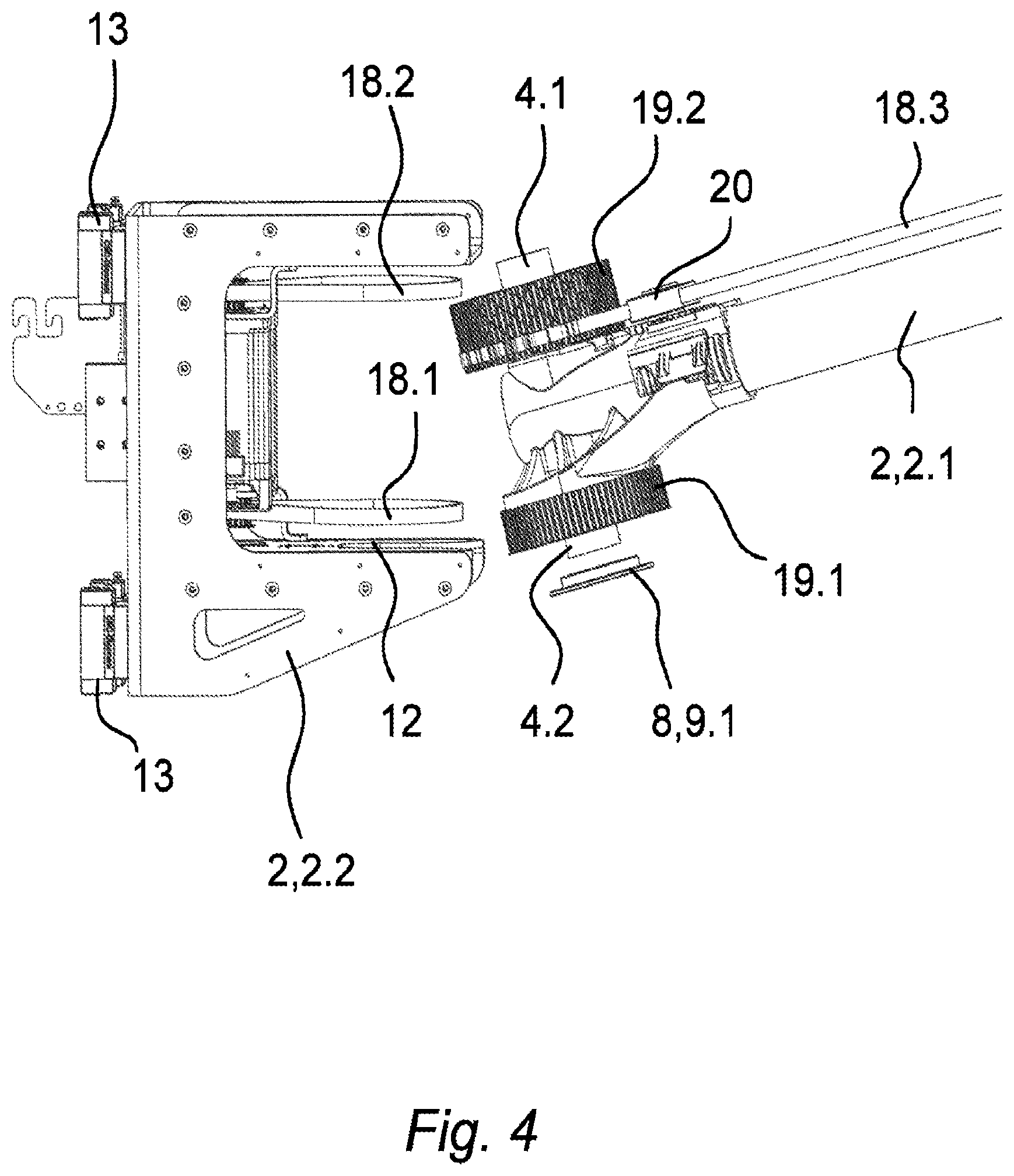 Patent US12103174 Figure 4 – Robot arm and method for assembling a robot arm