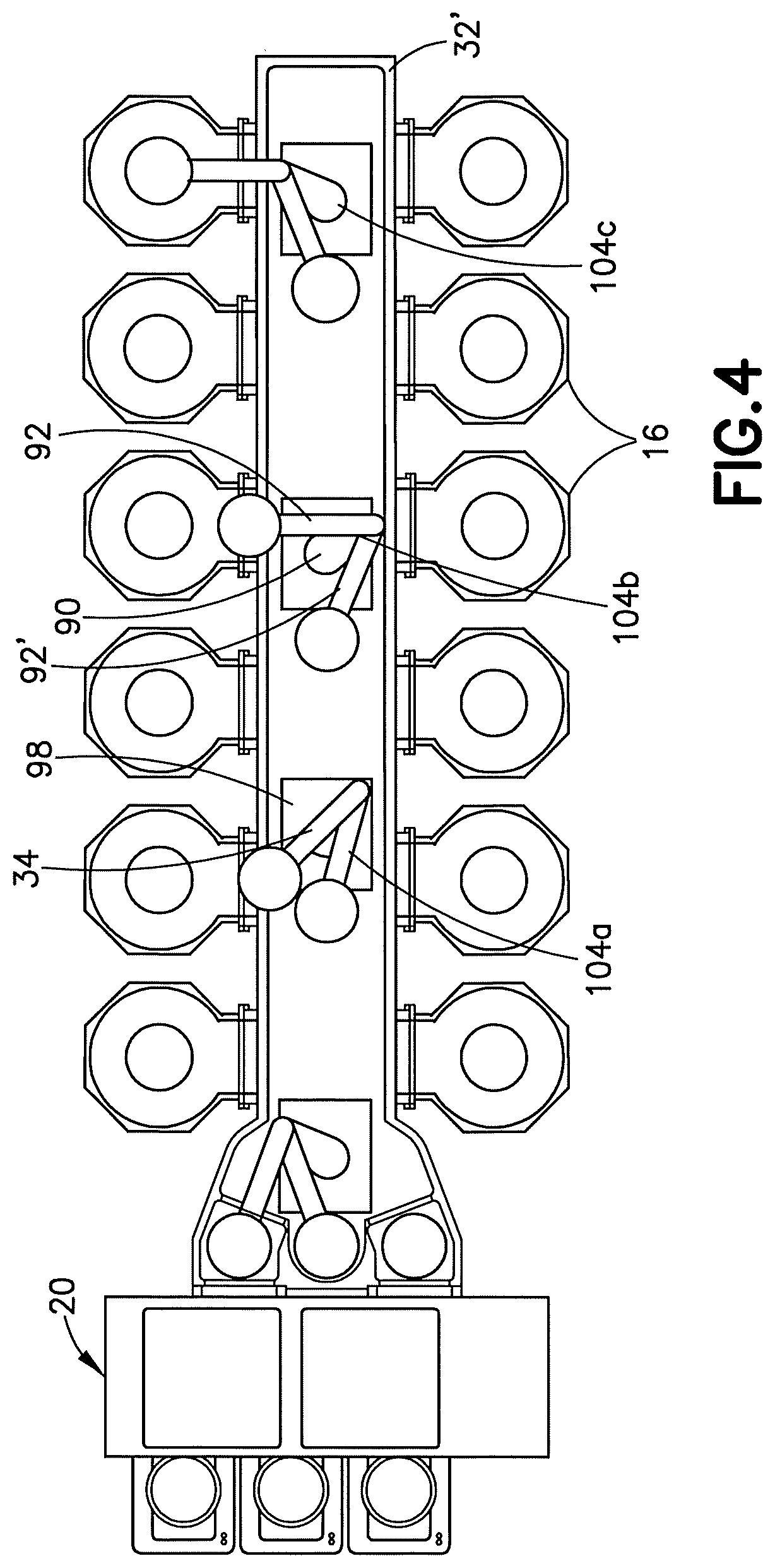 Patent US12103176 Figure 3 – Linear robot with two-link arm