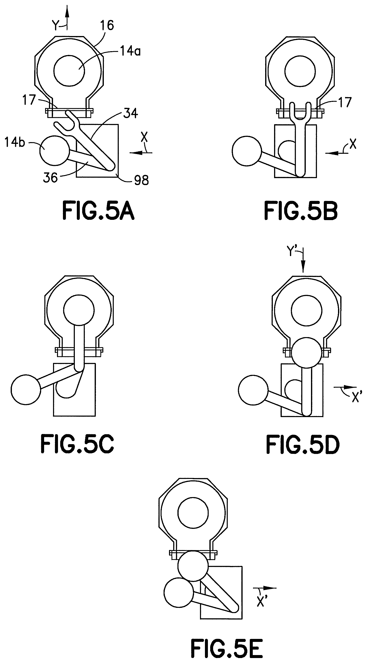 Patent US12103176 Figure 4 – Linear robot with two-link arm
