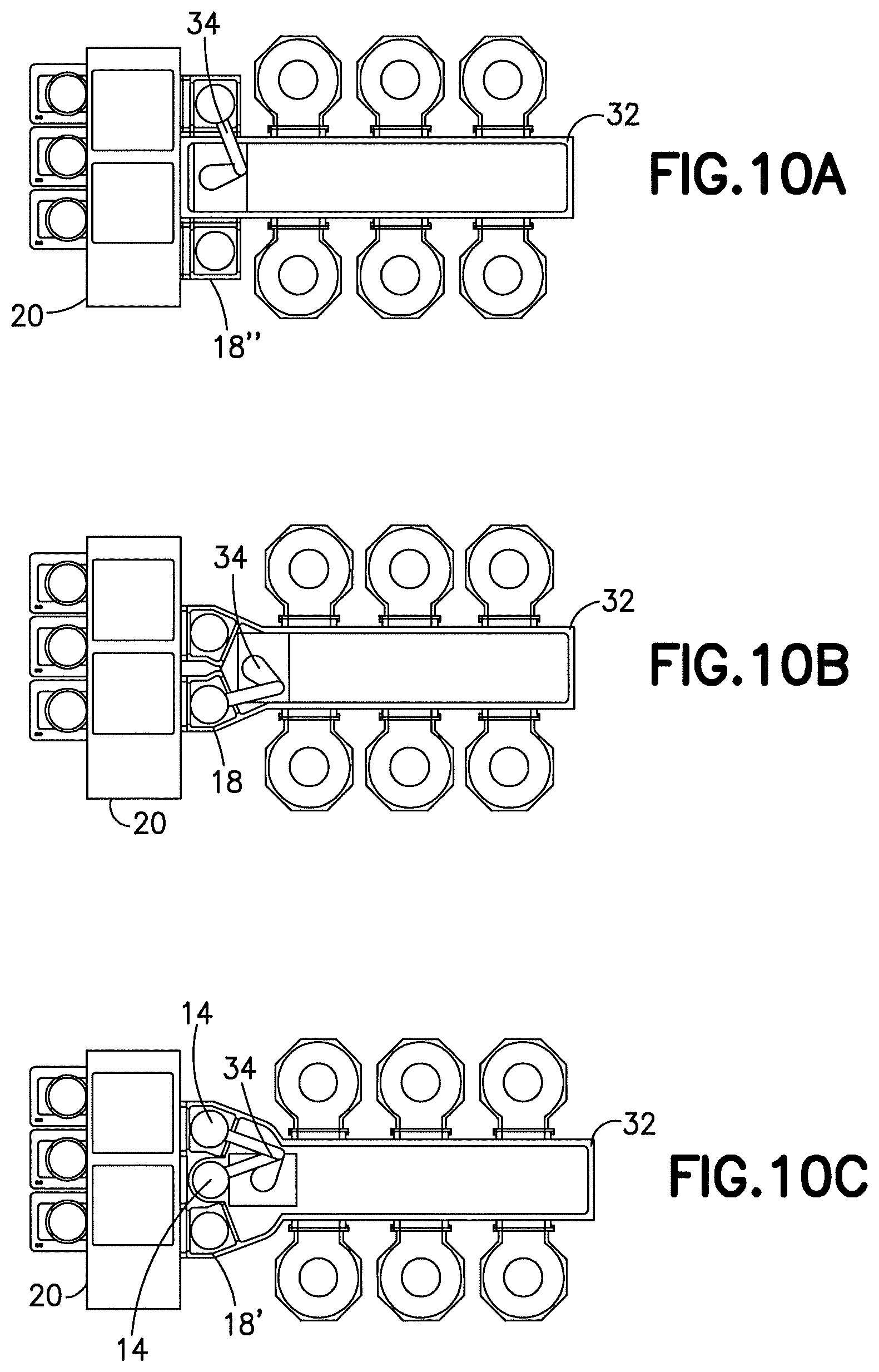 Patent US12103176 Figure 9 – Linear robot with two-link arm