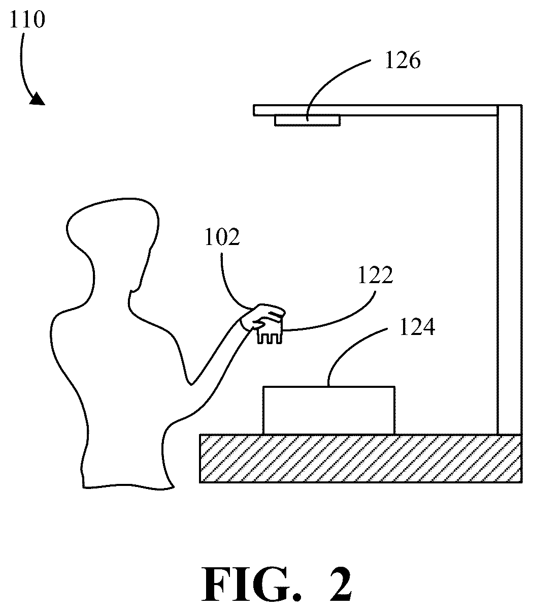 Patent US12103182 Figure 2 – Tactile robotic training platform