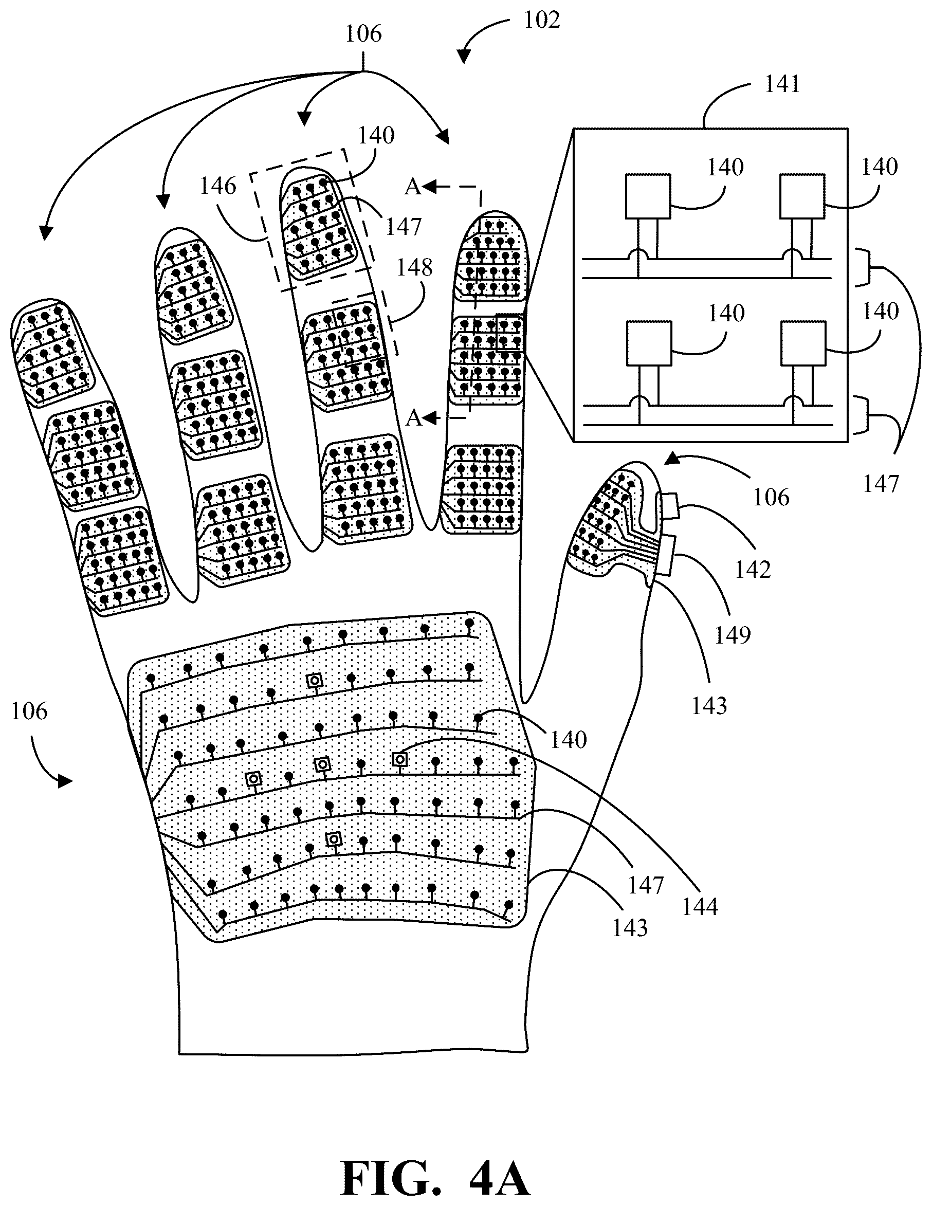 Patent US12103182 Figure 4 – Tactile robotic training platform