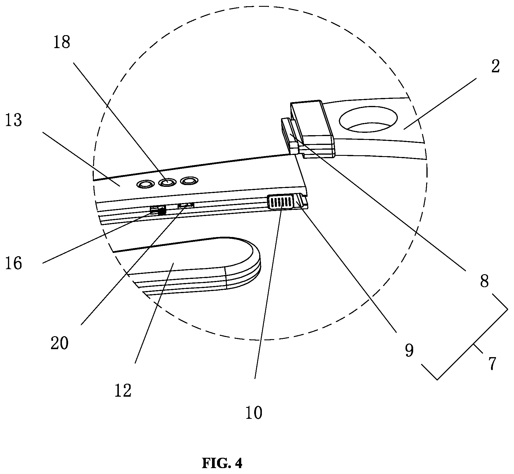Patent US12103192 Figure 3 – Assembled visual machete