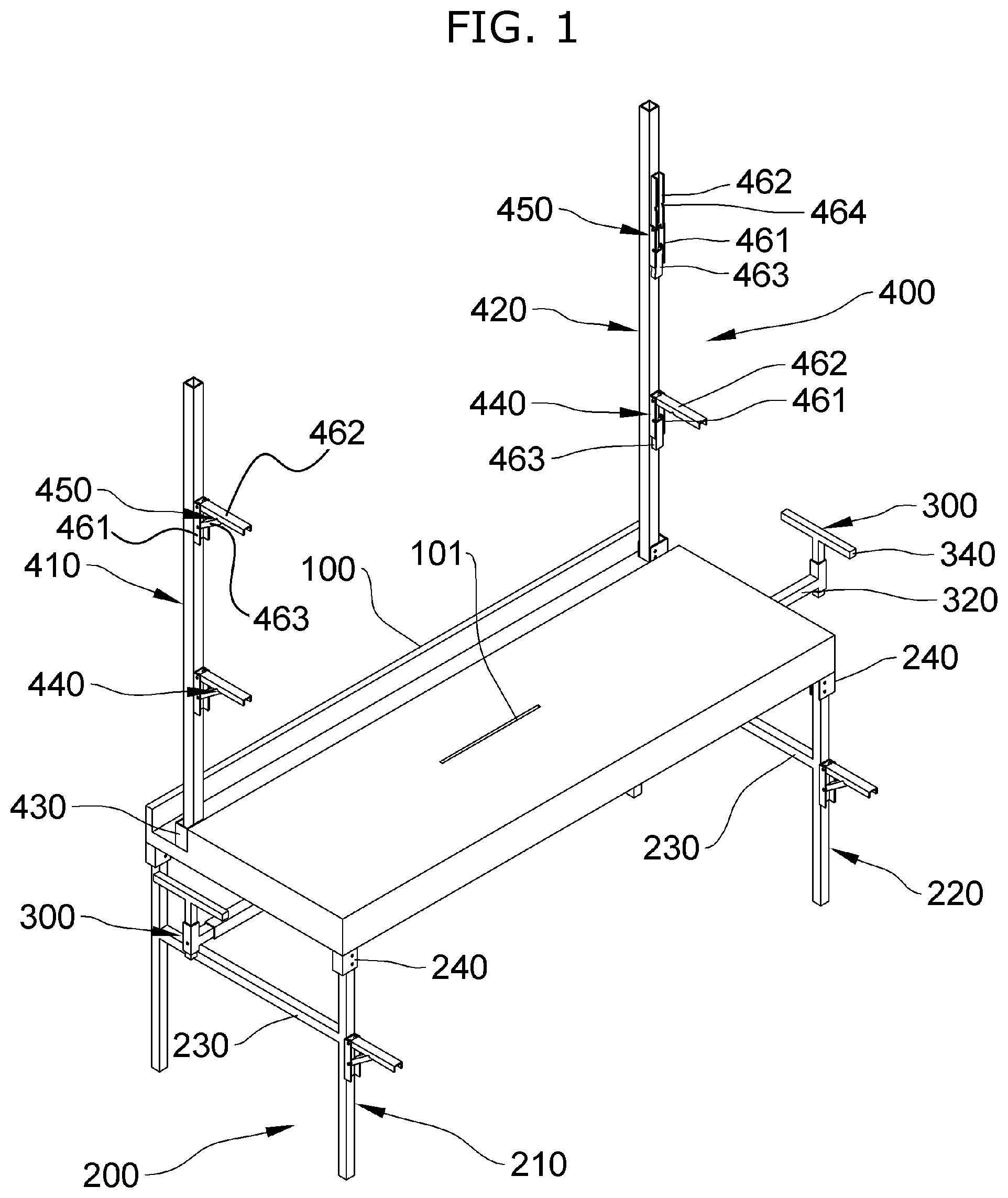 Patent US12103193 Figure 1 – Multipurpose cutter table