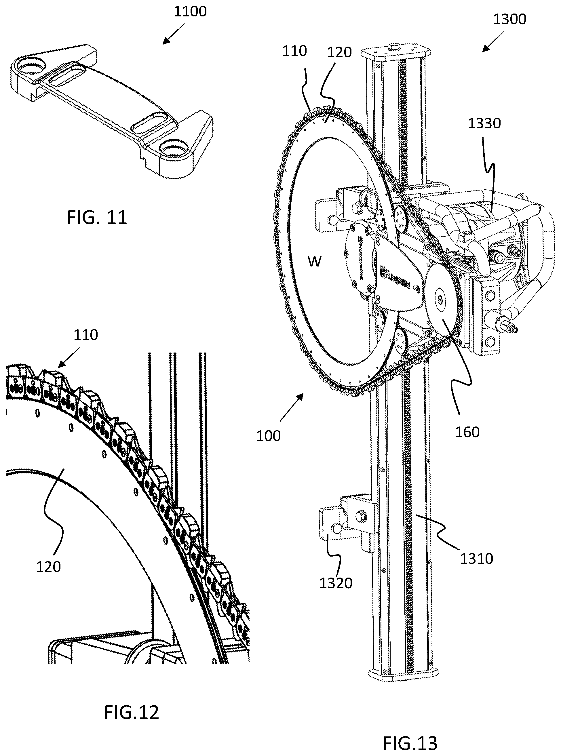 Patent US12103199 Figure 4 – Rotatable cutting chain work tool, a wall saw arrangement comprising such a work tool, an annular member and a method for producing an annular member