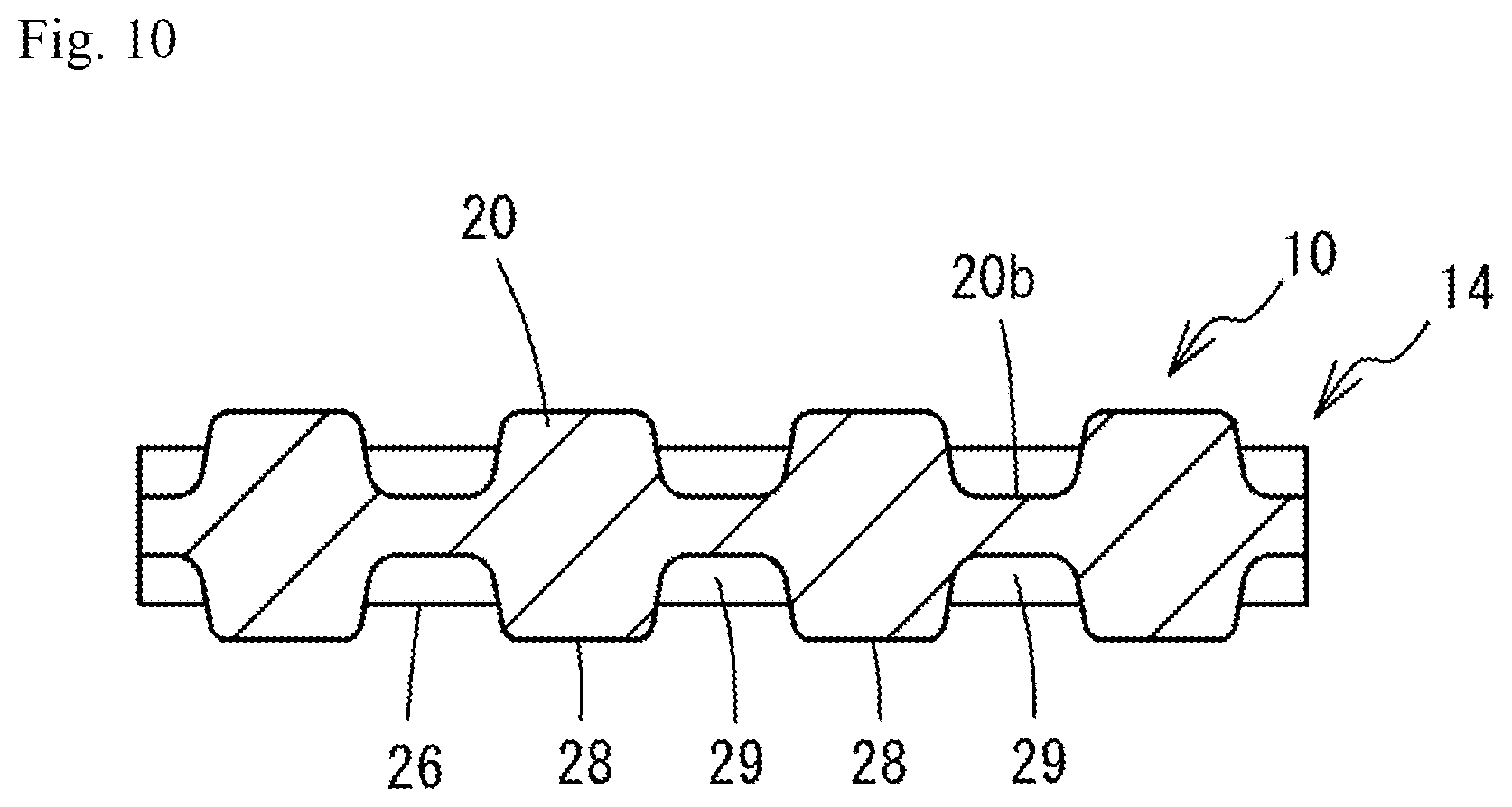 Patent US12103207 Figure 10 – Manufacturing method of cover material fastening member and manufacturing apparatus of cover material fastening member
