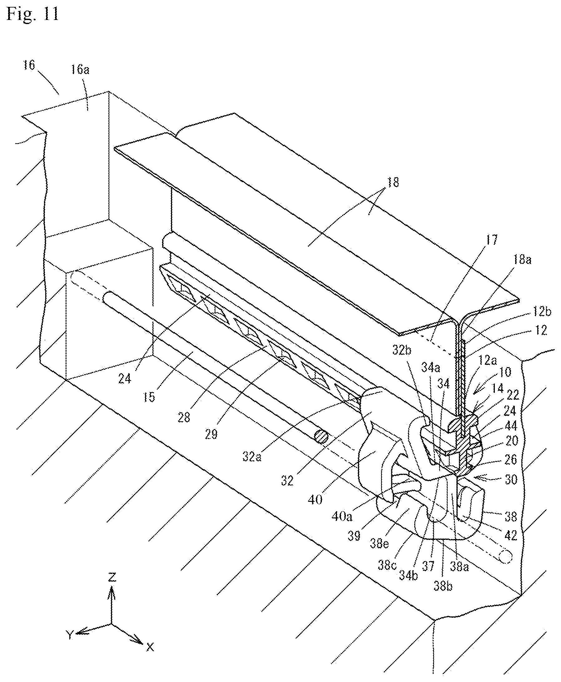 Patent US12103207 Figure 11 – Manufacturing method of cover material fastening member and manufacturing apparatus of cover material fastening member
