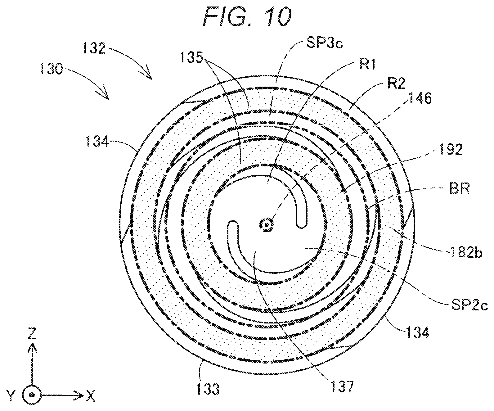 Patent US12103211 Figure 8 – Plasticizing device, injection molding device, and three-dimensional modeling device