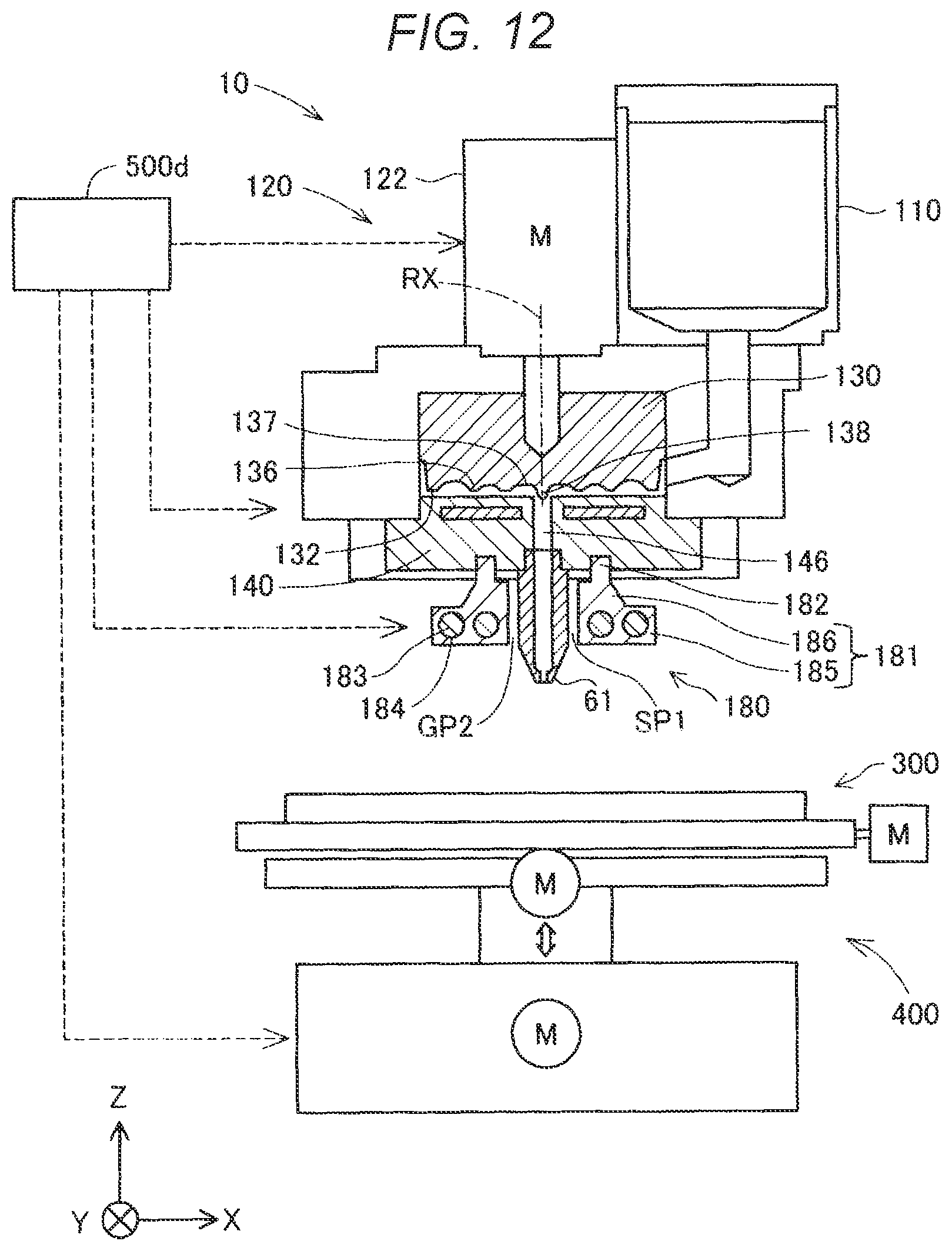 Patent US12103211 Figure 10 – Plasticizing device, injection molding device, and three-dimensional modeling device