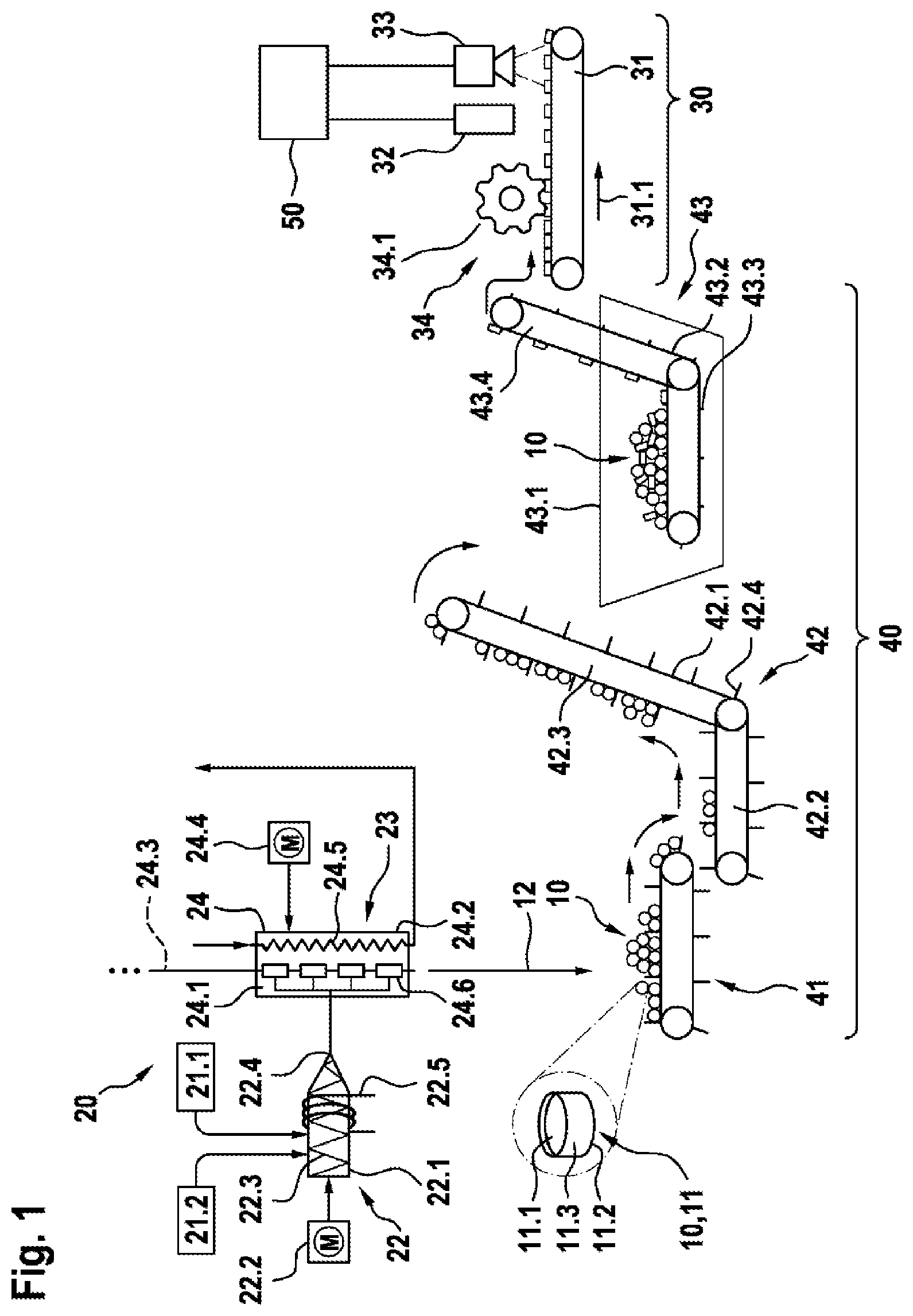 Patent US12103213 Figure 1 – Method and device for detecting a geometric feature of molded parts