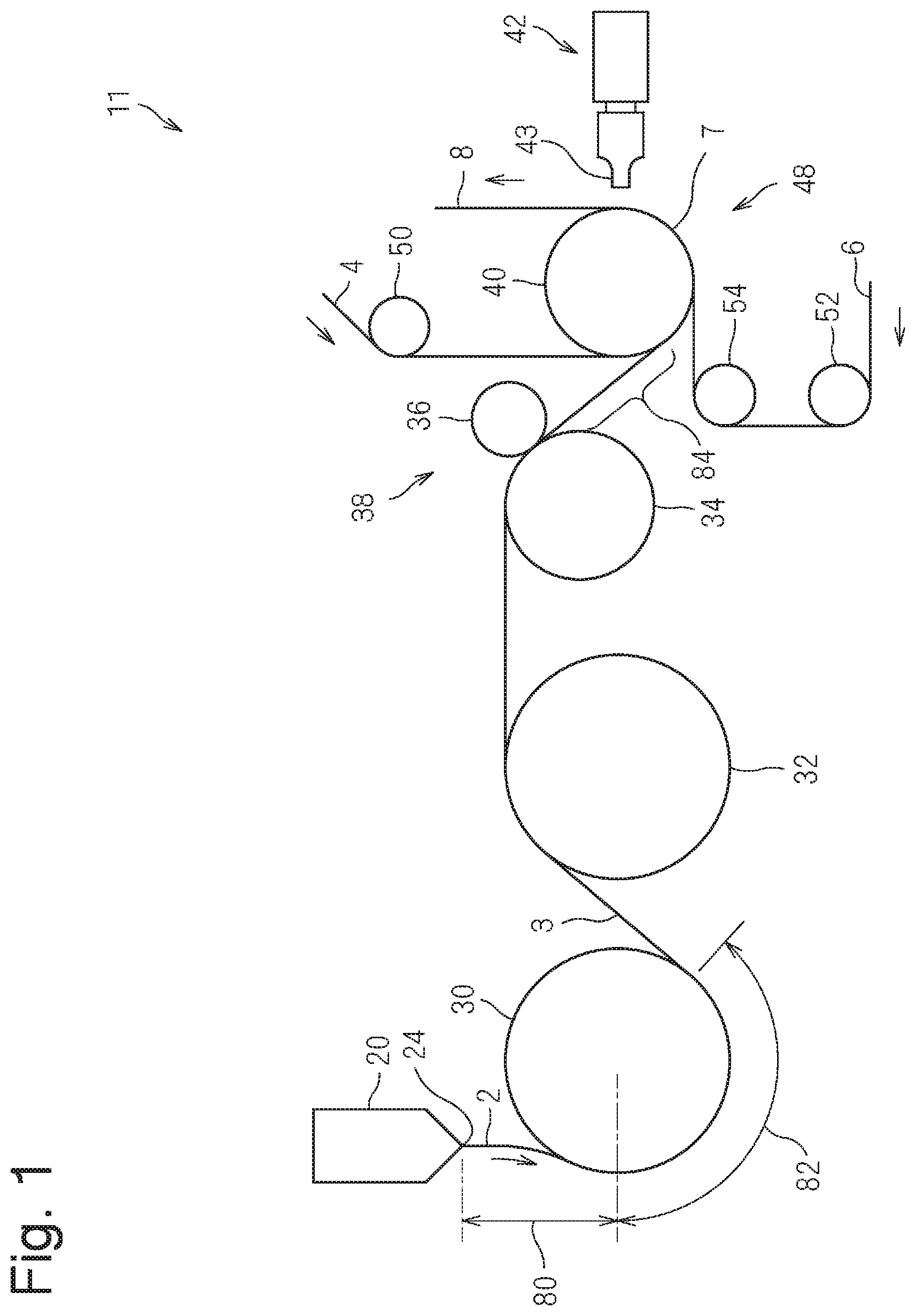 Patent US12103217 Figure 1 – Stretchable sheet manufacturing method