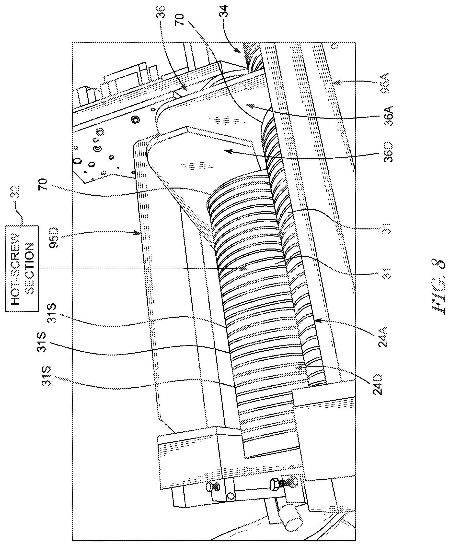 Patent US12103221 Figure 7 – Brim-forming machine and method of use